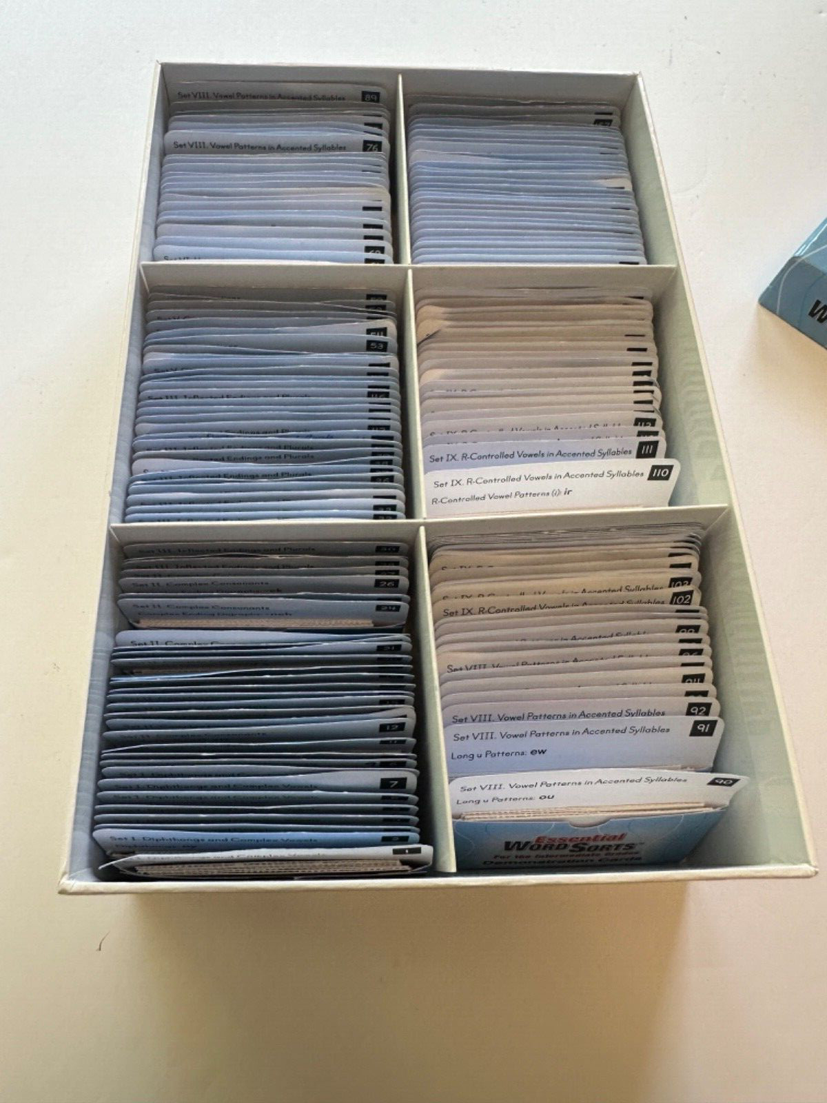 Really Good Stuff Essential Word Sorts Demonstration Cards Intermediate Grades