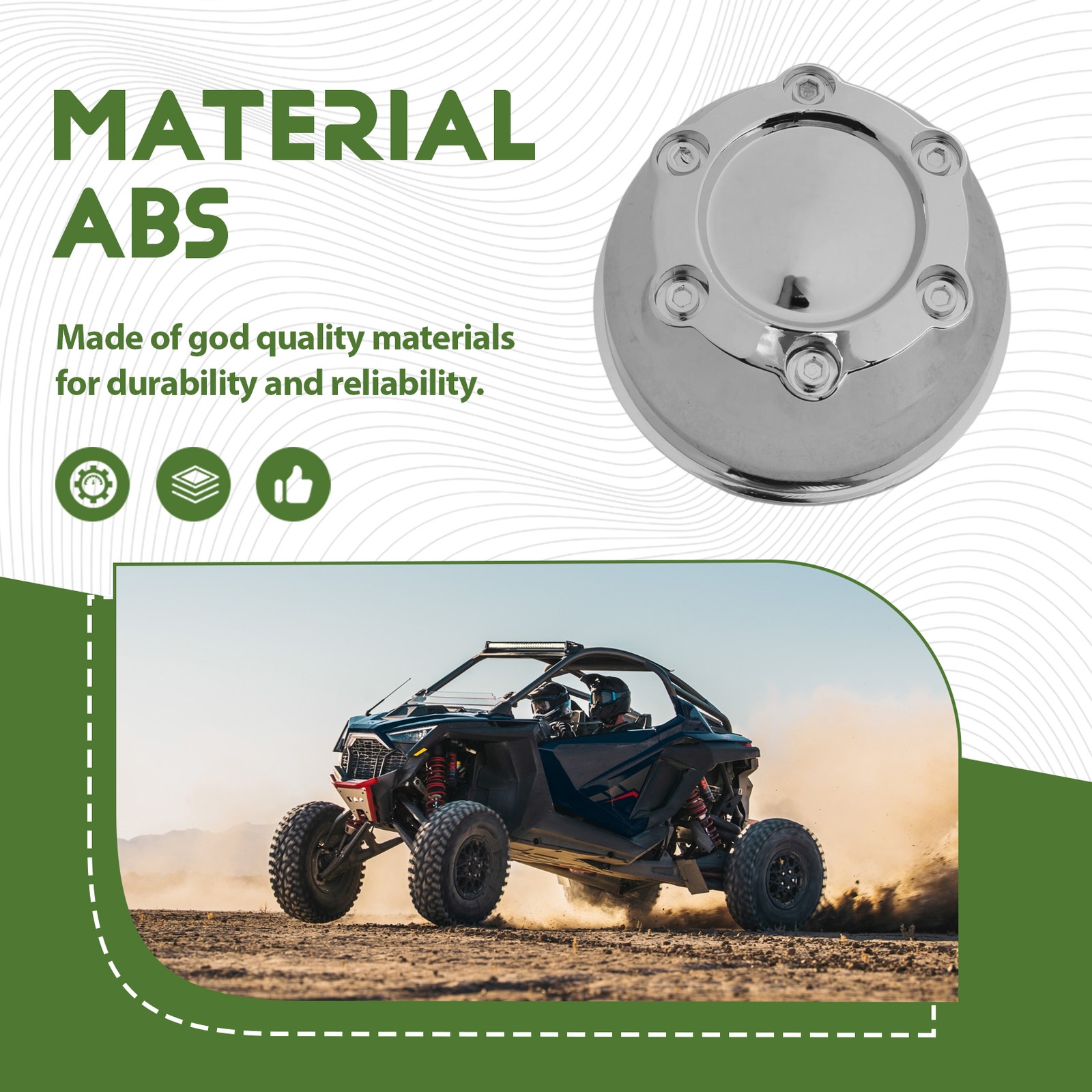 Wheel Dust Cover for ODES 650 800 1000 ATV UTV Dominator X2 X4 104052300204698