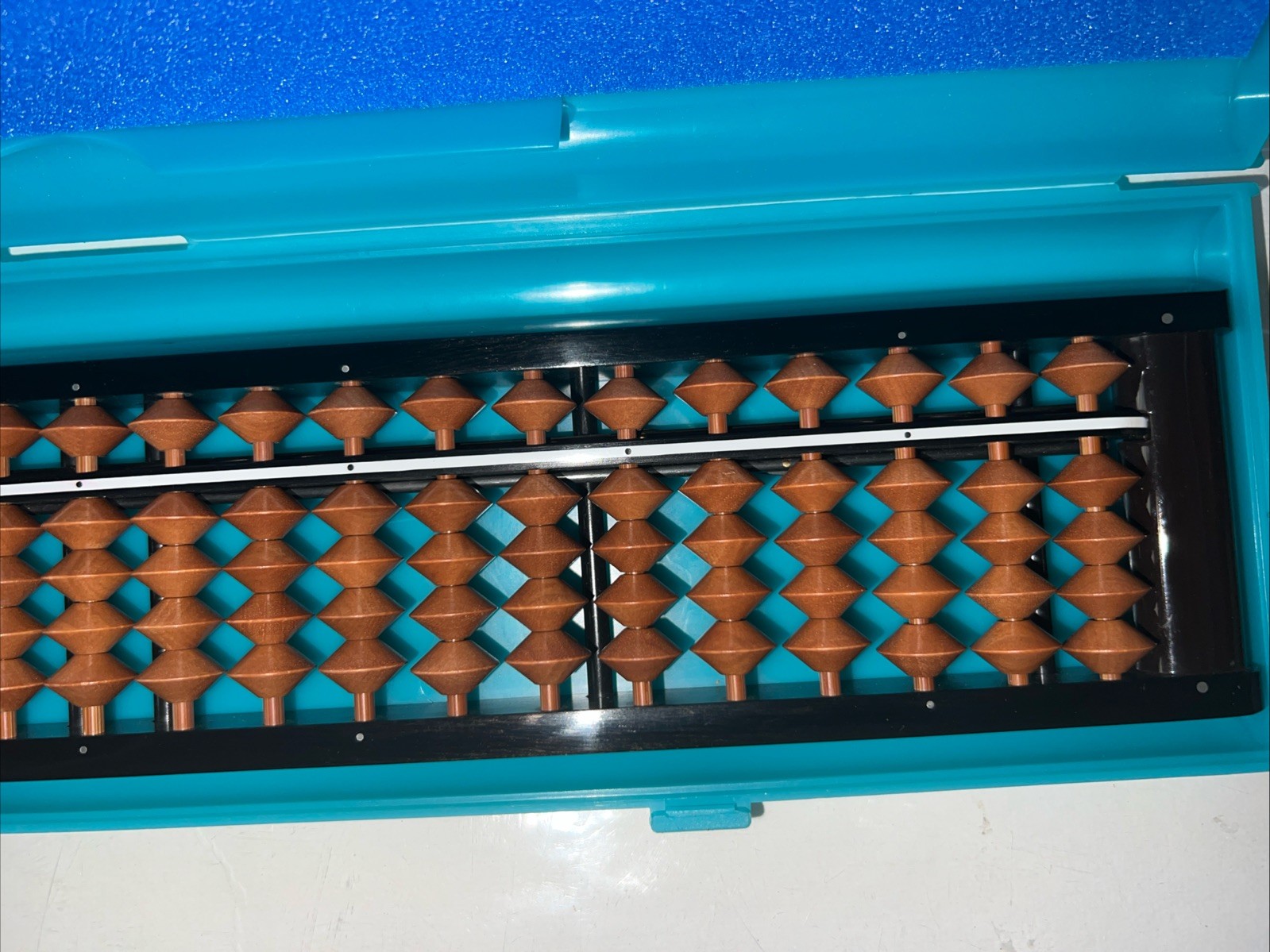 2 Maruichi Abacus Soroban 23 & 13 digits One-Touch Wooden +Inlays+Case