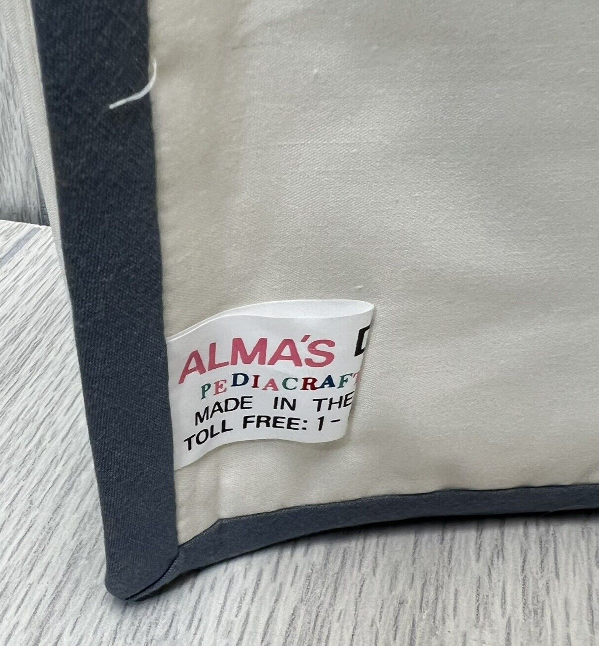 Vintage Alma’s Designs Alphabet Cloth Book Toddler Soft Activity Learning Toy