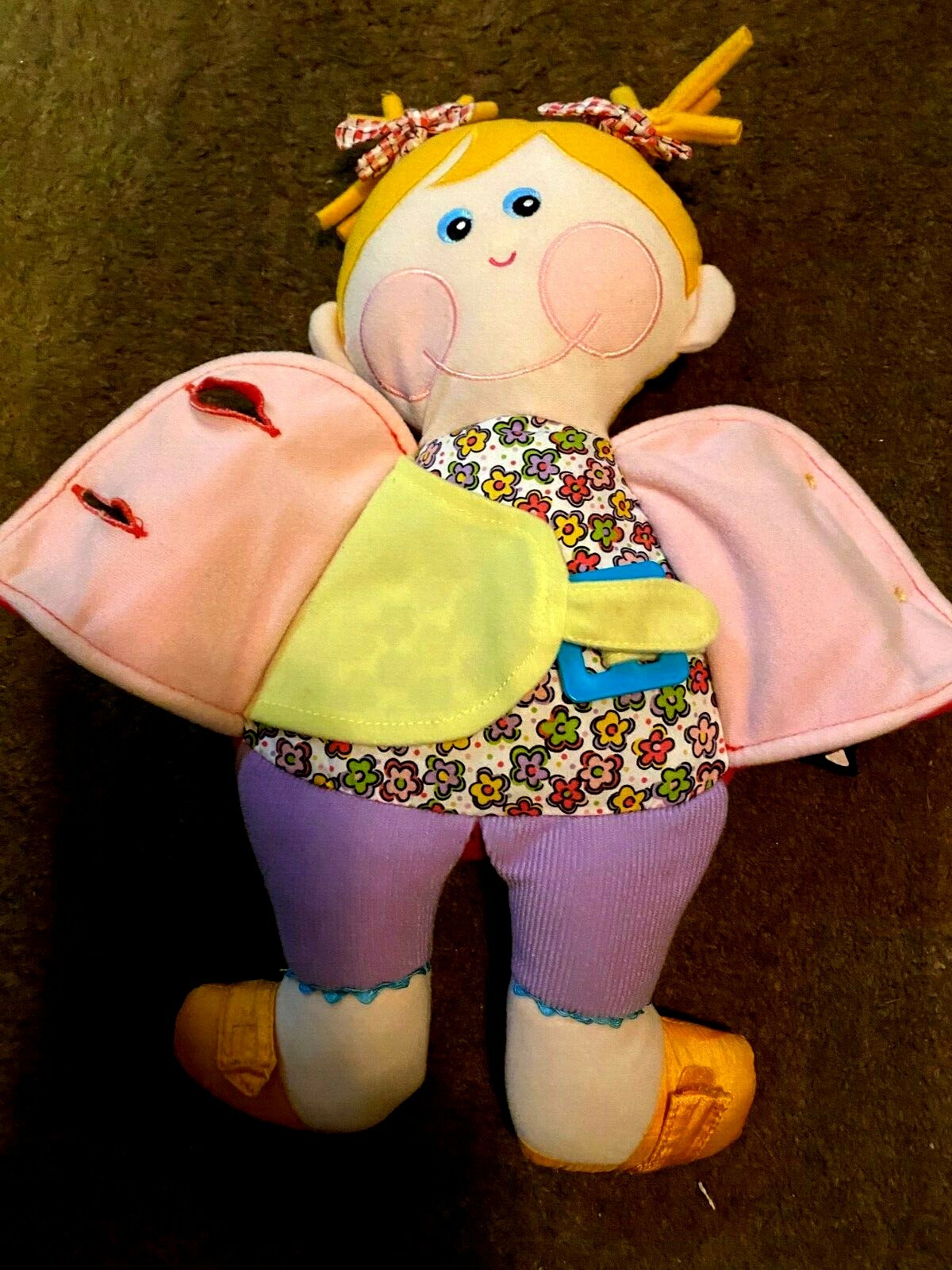 Dressy Bessy Learn to Dress Doll 15″ tall – 2001 – Hasbro/Playschool Vintage