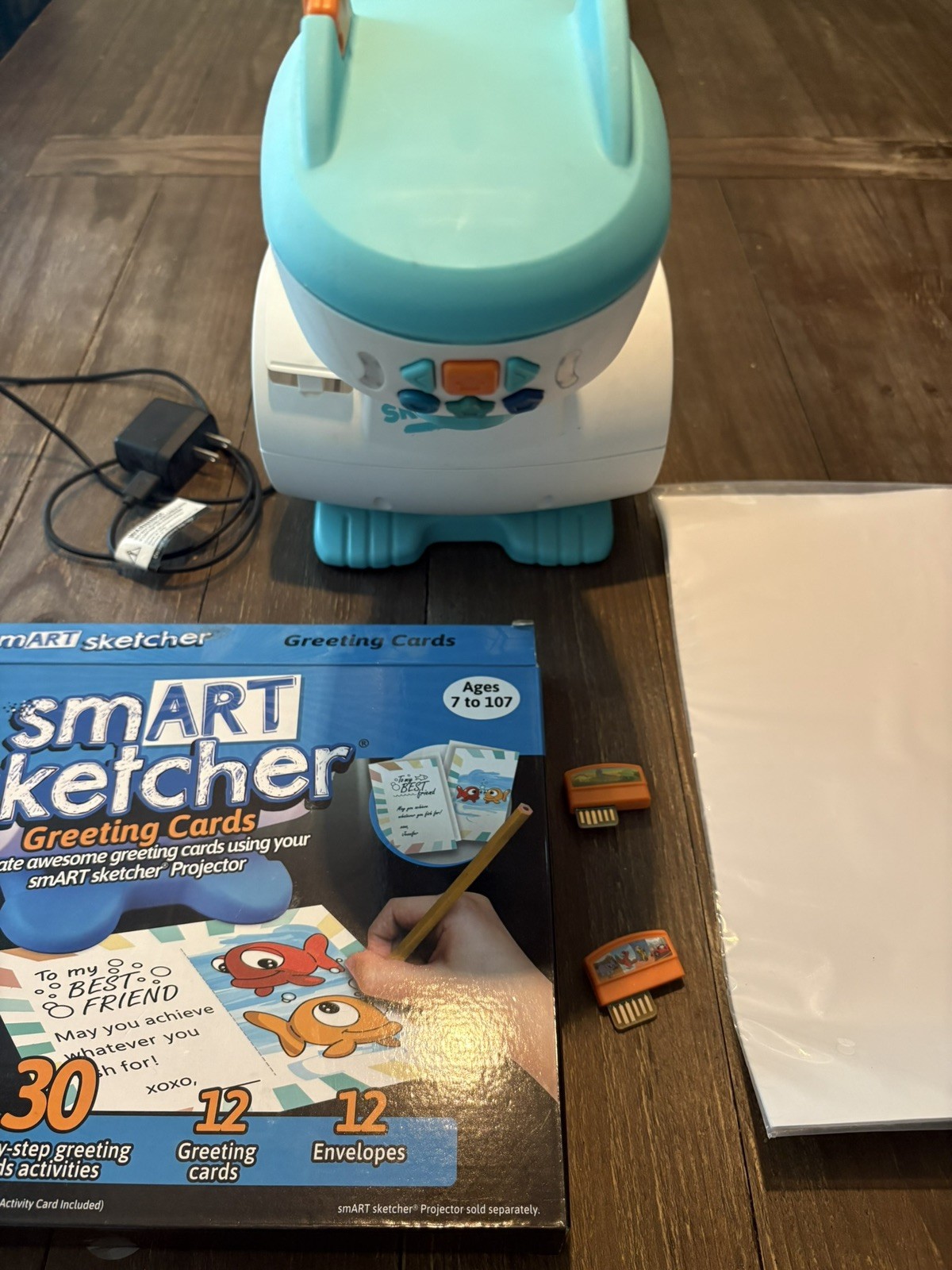 smART sketcher 2.0 Drawing Toy Kit With 3 Orange Expansion Packs Cards