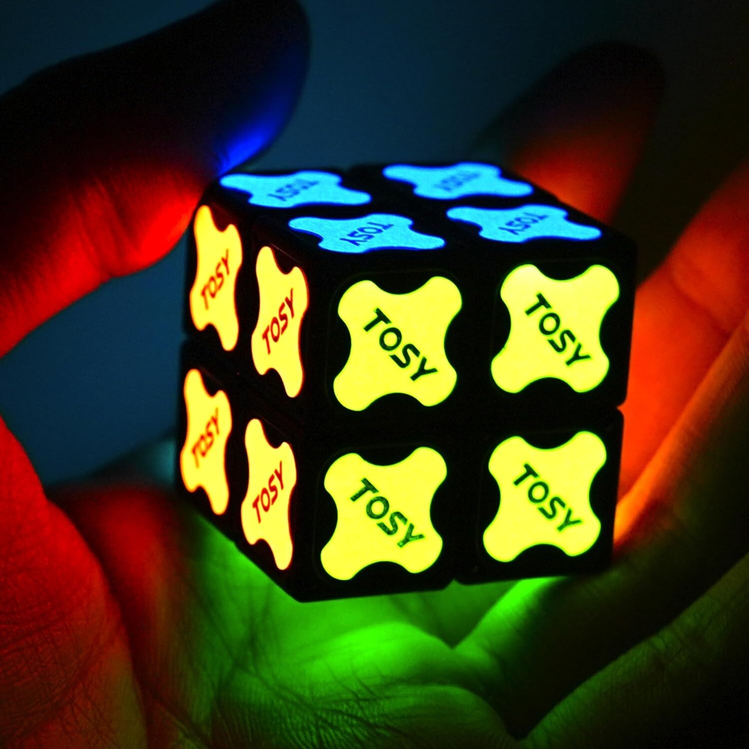TOSY Magnet Cube 2×2-8 Blocks, 2 in 1 Toy: 2x2x2 Puzzle Cube and Customizable