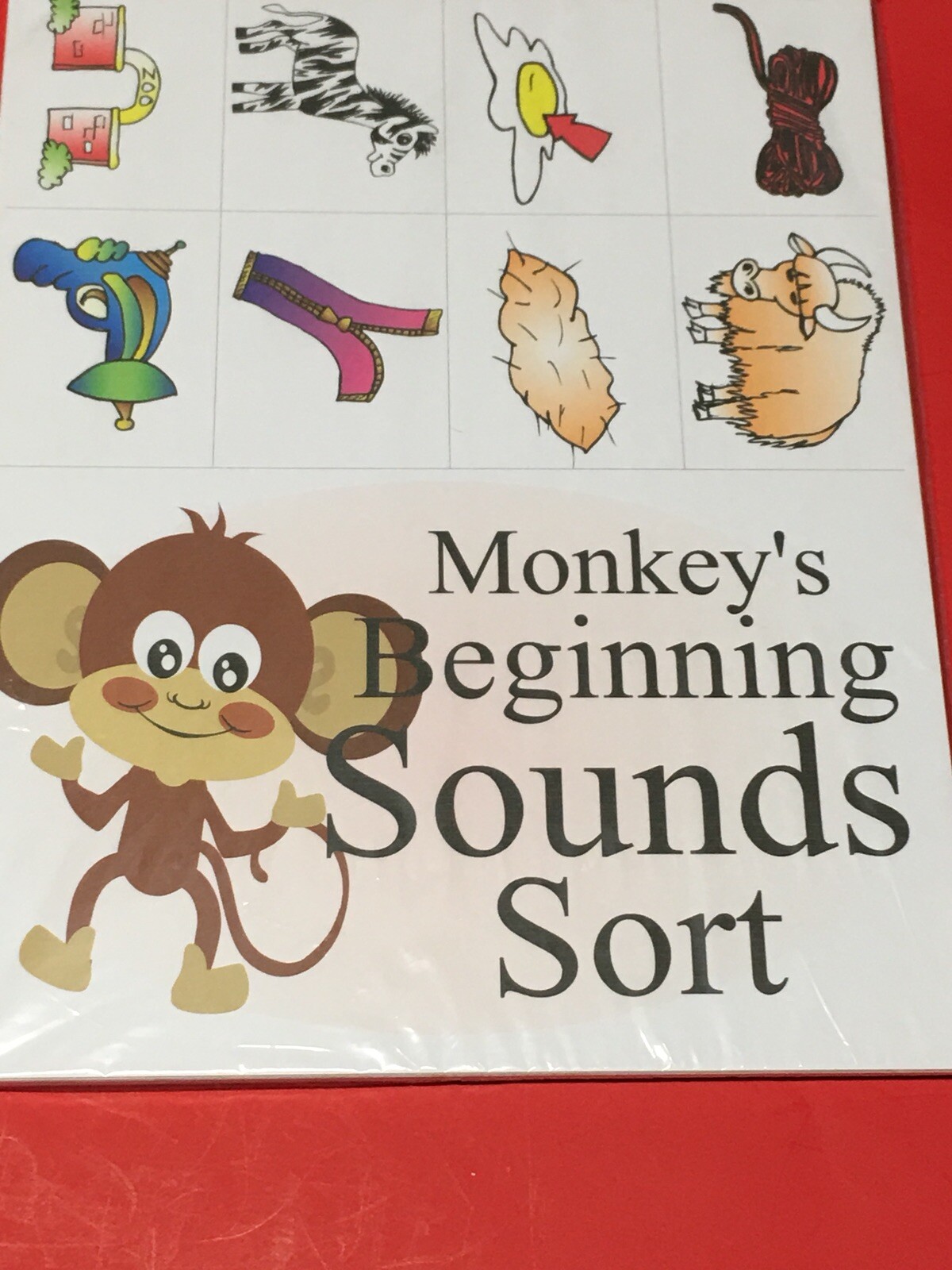 MONKEY’s Beginning Sound Sort – DIY PRINTED KIT
