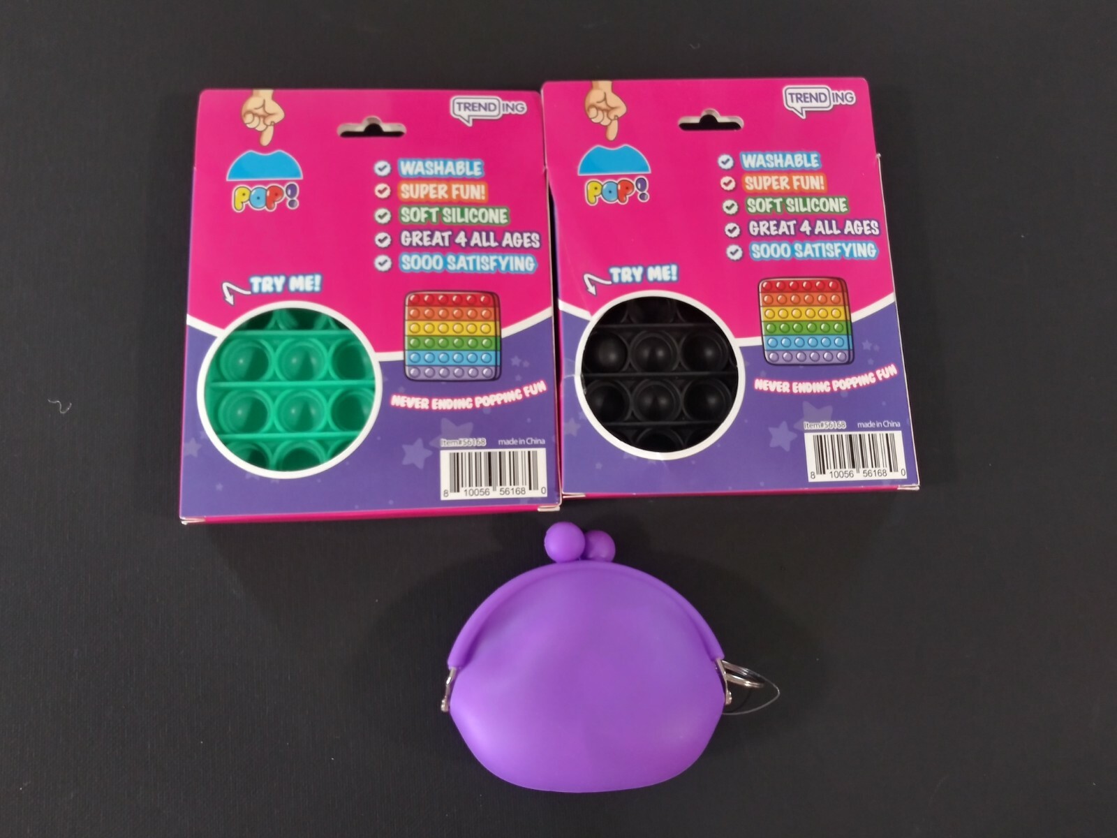 (3) Push Pop Bubble It Silicone Sensory Fidget Toy Autism Stress Relief Game