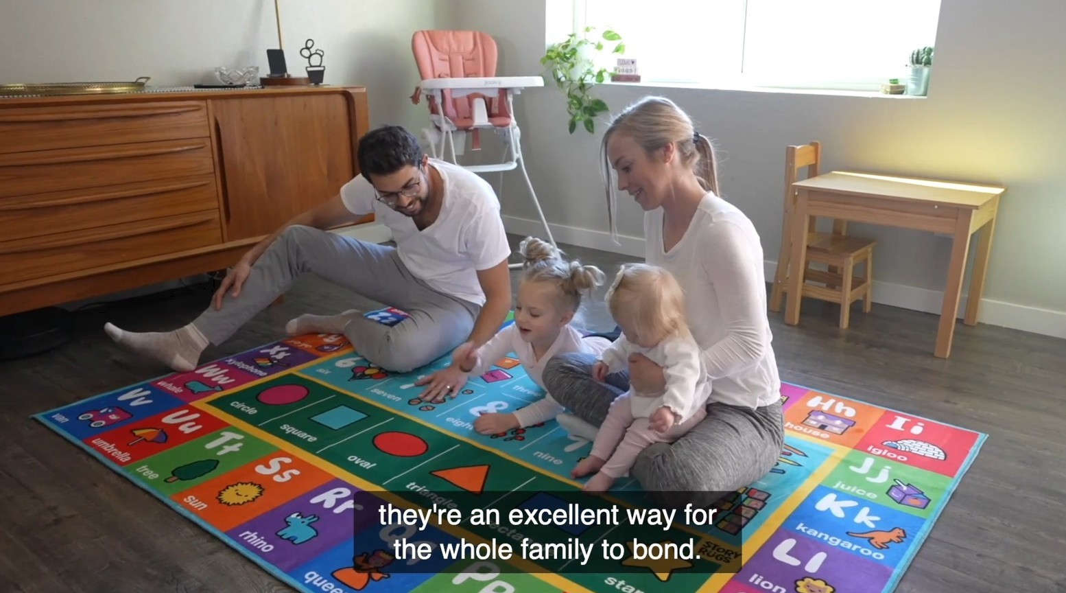 Story Rug 78″ X 58″ Child’s Play Rug with Story Book
