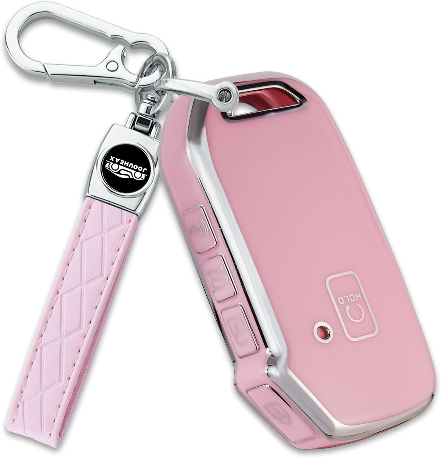 For Kia Key Fob Cover with Key Chain, Soft TPU Car Key Fob Case Shell for Kia So