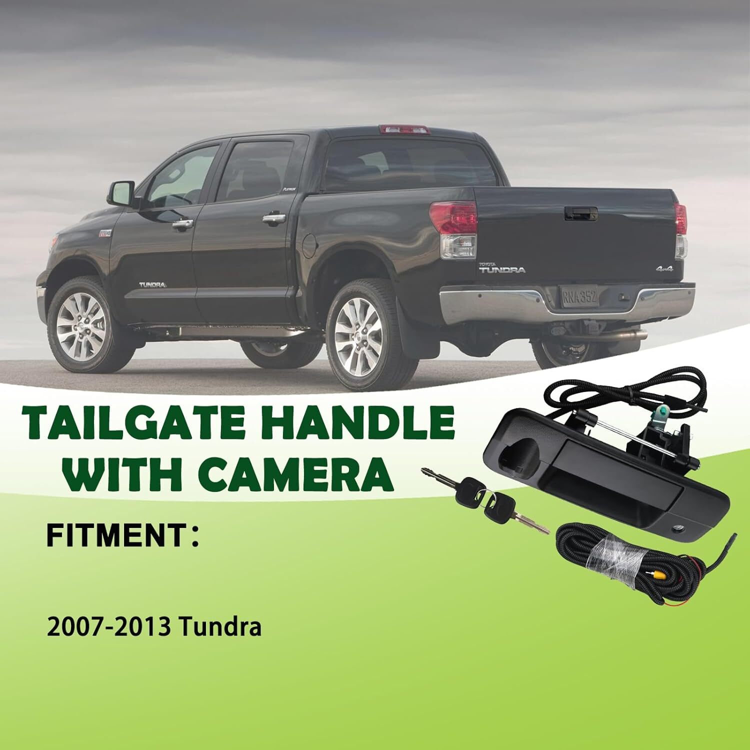 Backup Camera Tailgate Handle Rear View Camera Liftgate Latch Handle with Key