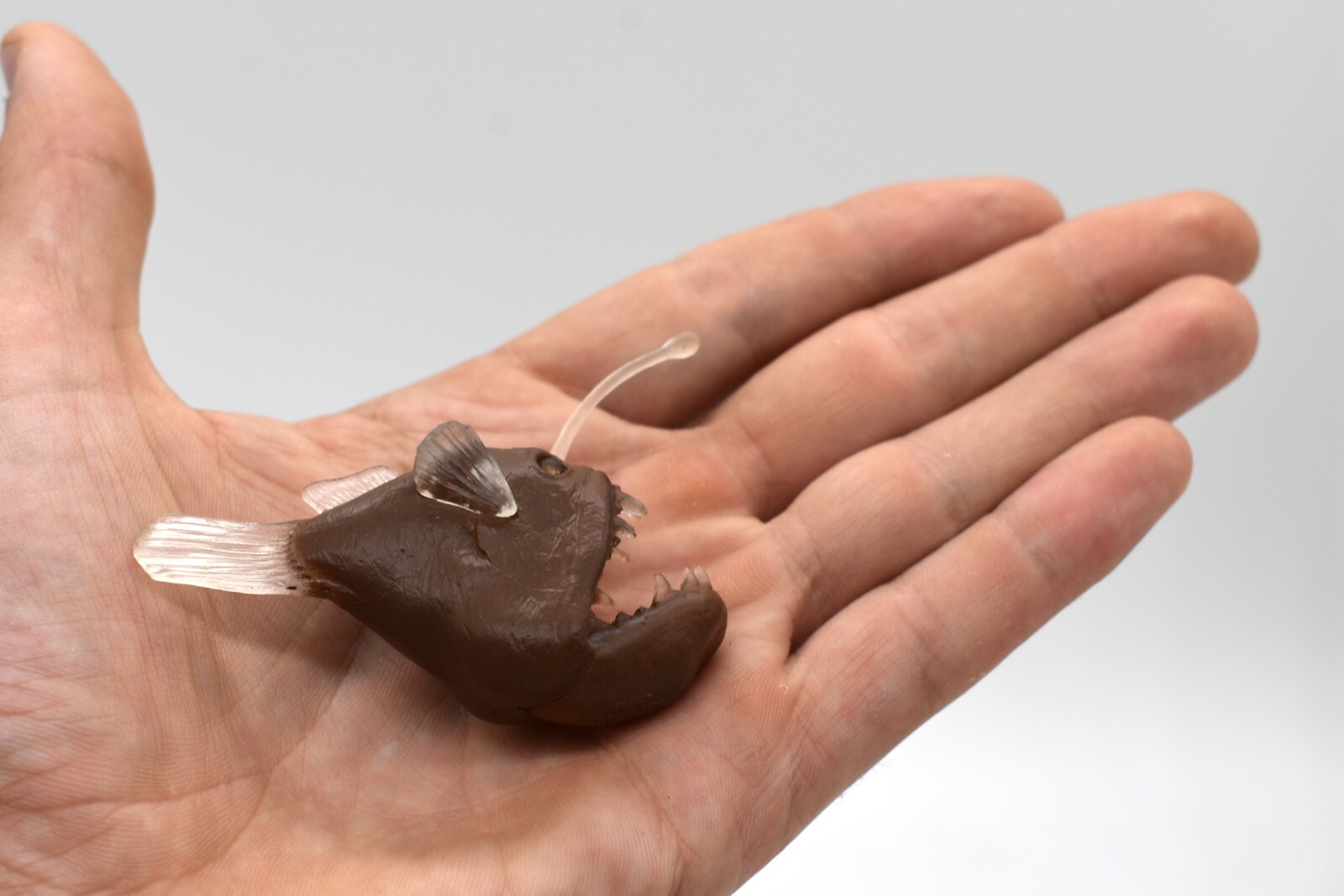 Plastic Angler Fish Toy Replica 2 3/4 inches long – F3678 B10
