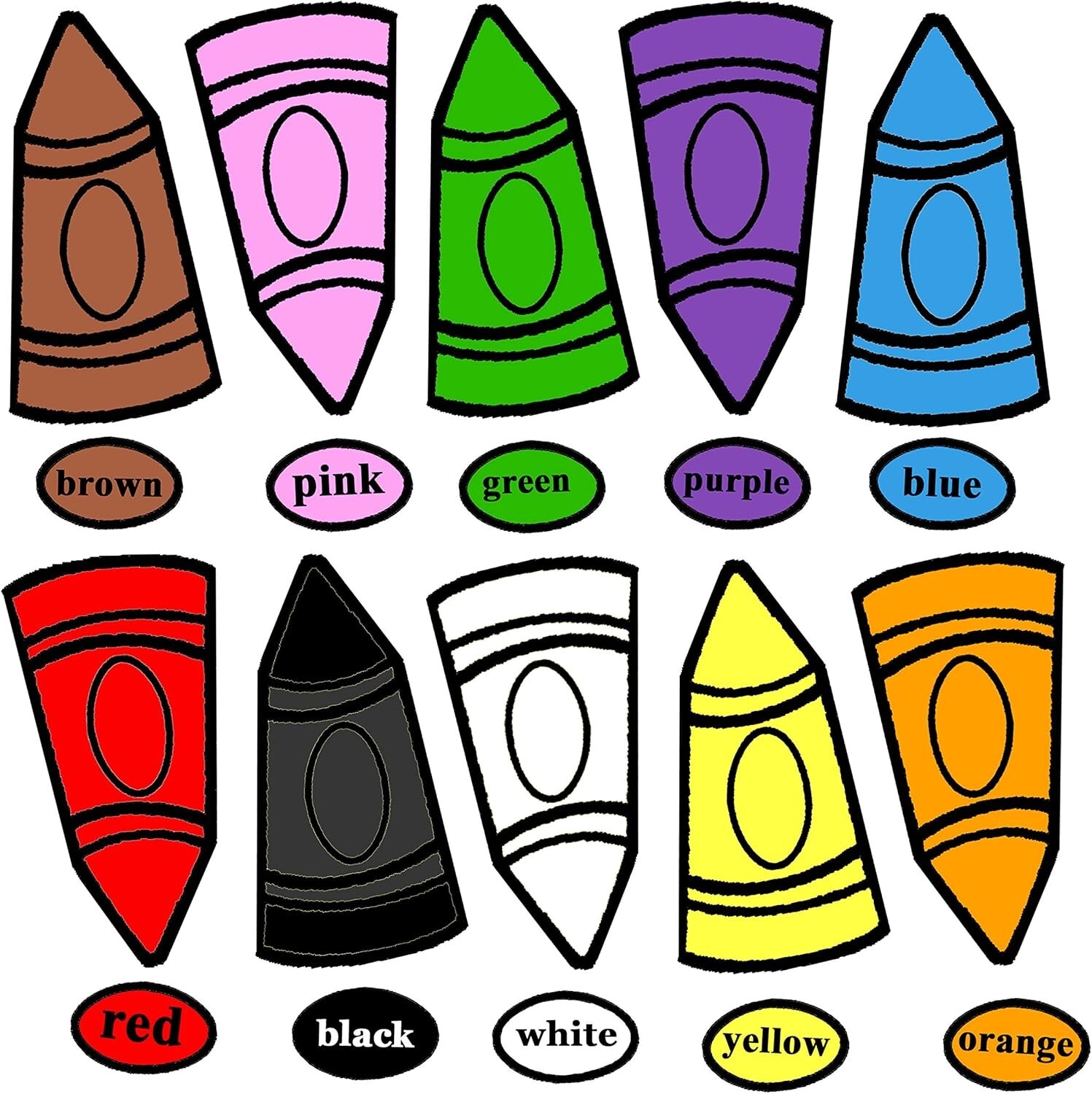 I Know My Colors Crayon Felt Flannel Board Story 20 pcs Learning Teaching Kids
