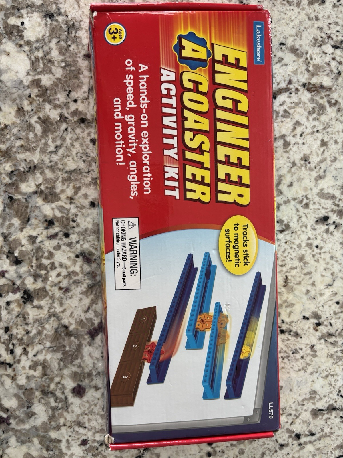 Lakeshore Engineer-A-Coaster Activity Kit STEM Roller Coaster Magnetic Tracks