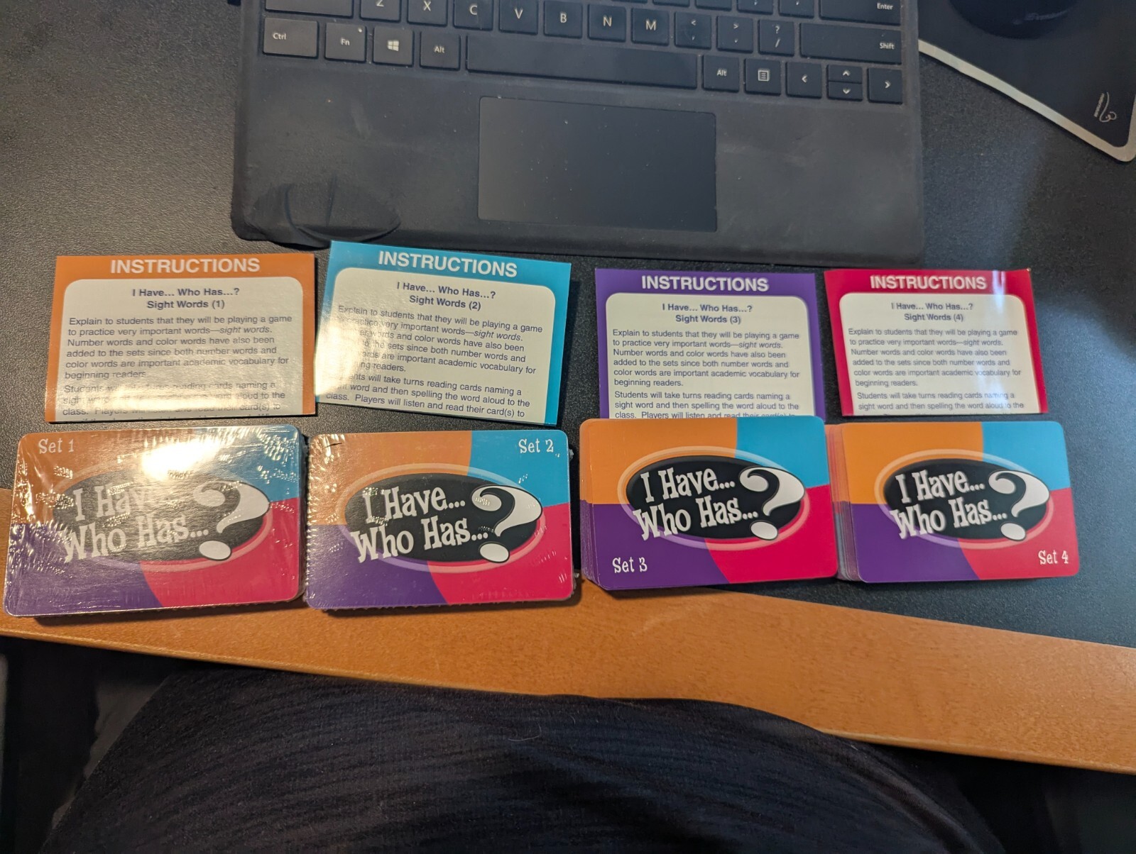 I HAVE, WHO HAS? SIGHT WORDS Card Game Kindergarten 100% COMPLETE