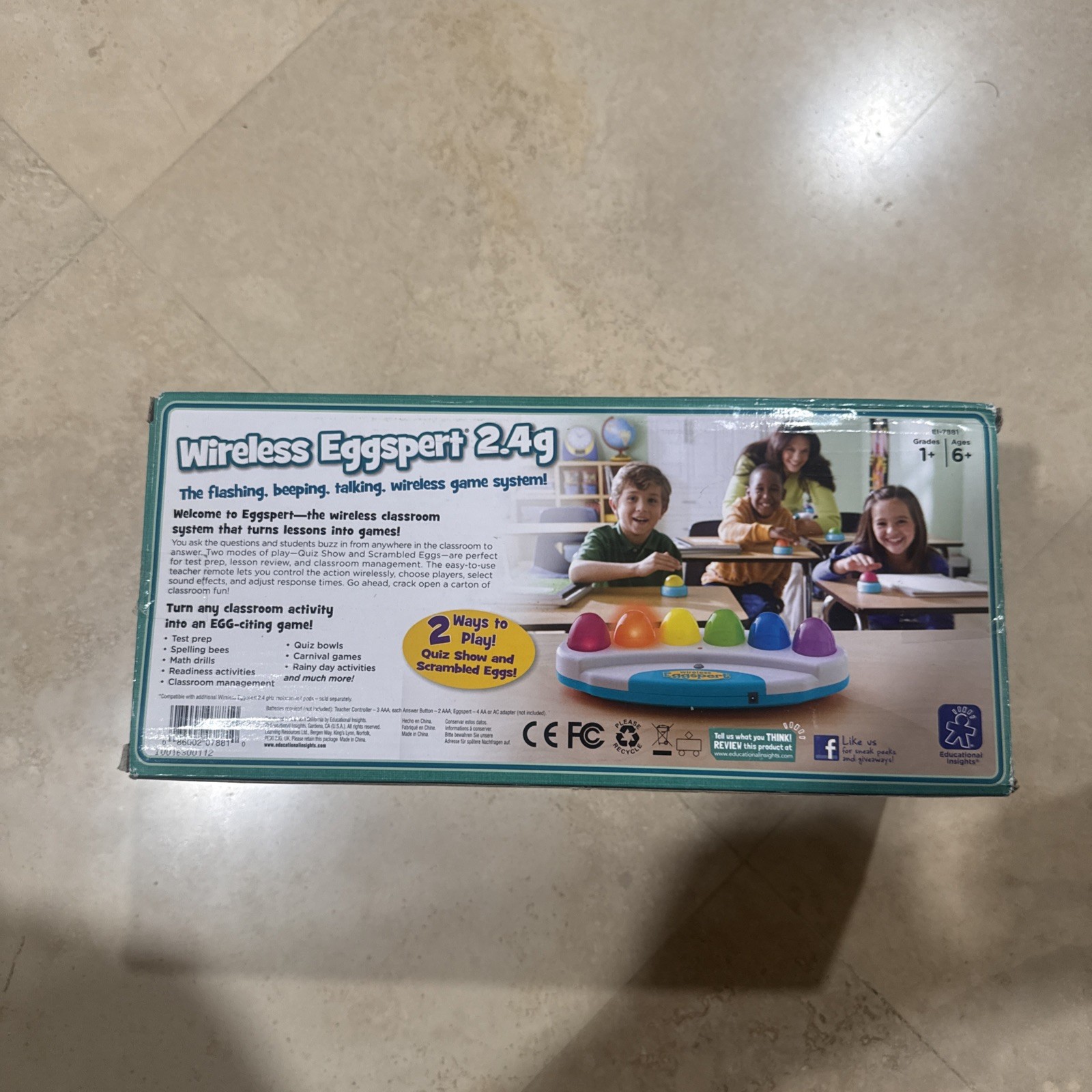 Educational Insights Wireless Eggspert 2.4g Classroom Games Quiz Buzzer Teachers