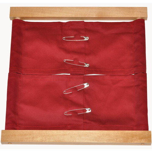New MONTESSORI Practical Life SAFETY PINS WOODEN Dressing Frame Care of Person