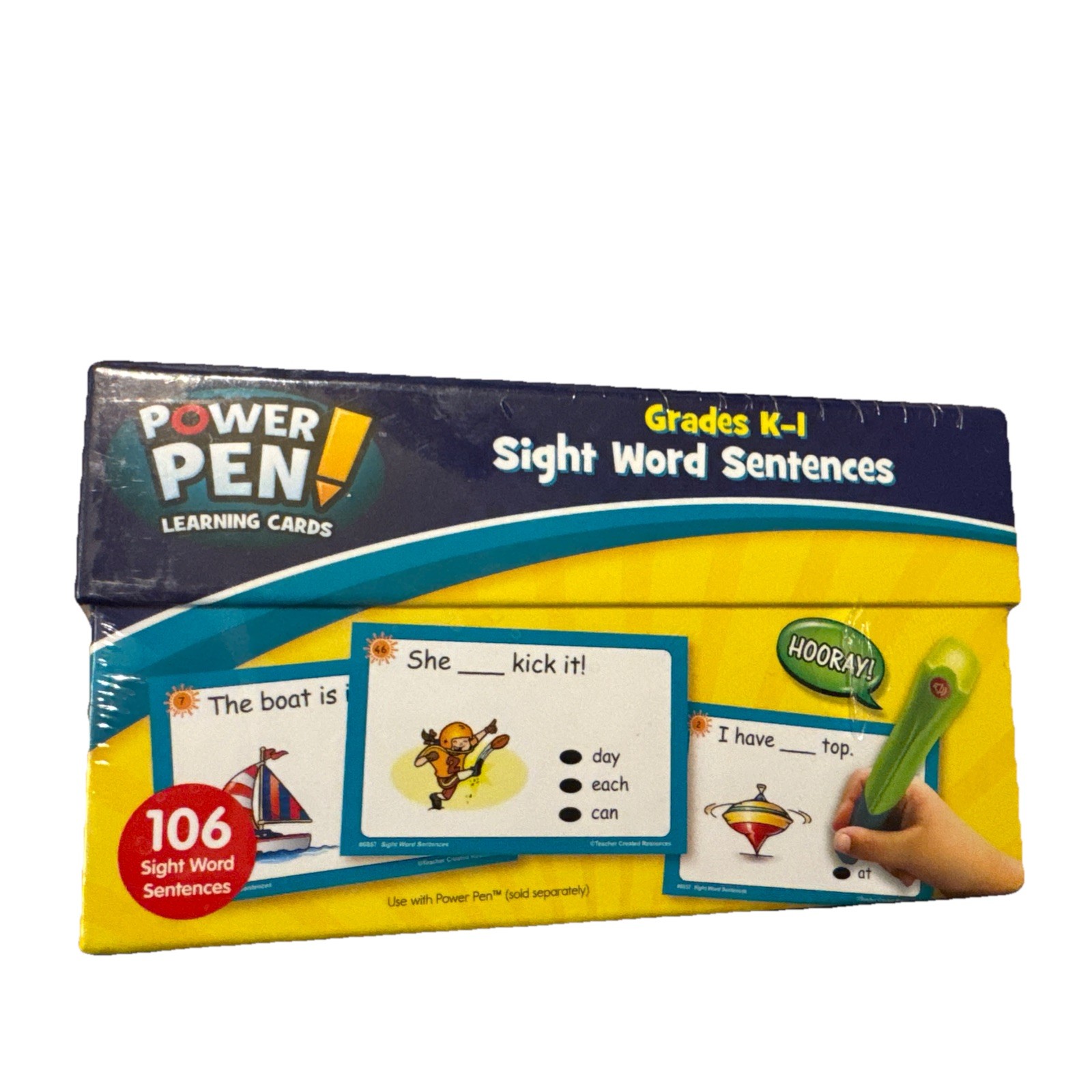 POWER PEN SIGHT WORD SENTENCES LEARNING CARDS GRADE K-1 TEACHER CREATED…