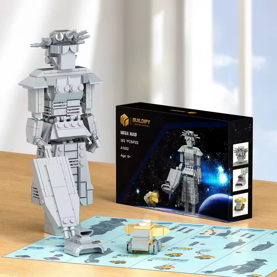 Spaceballs Mega Maid Robot Building Blocks Set, Classic Nostalgic Battle Mech Mo