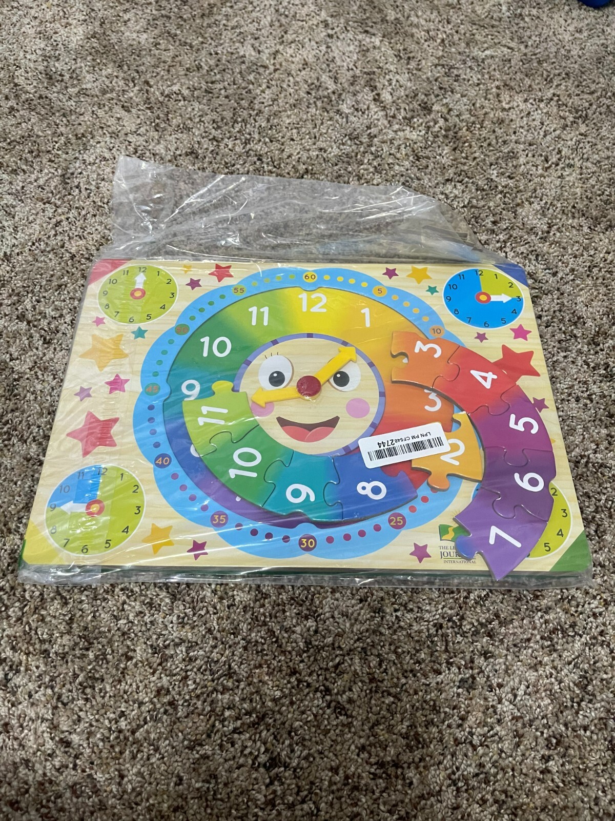 The learning journey Lift And Learn Clock & USA Map Puzzle