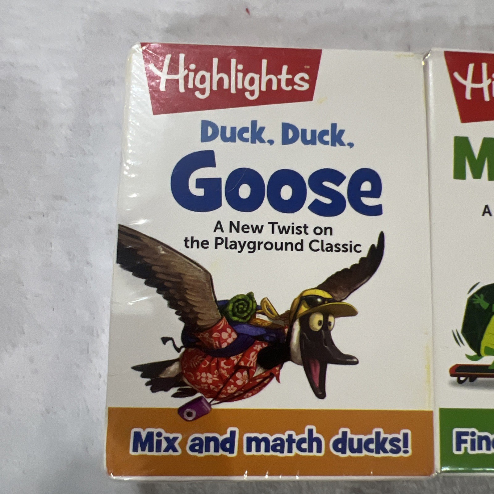 Highlights for Children Game Cards Lot of 2 Sealed Matching, Duck Duck Goose