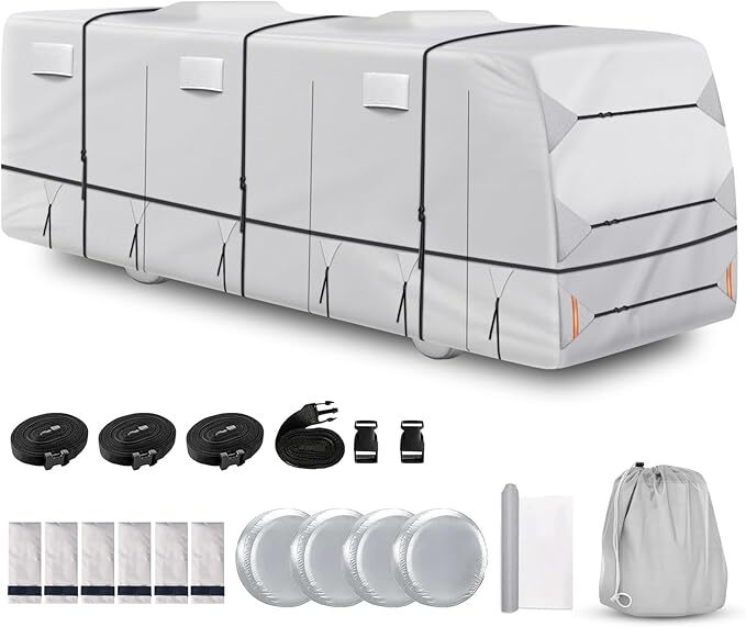 420D Top Class A RV Cover Fits 33′-37′ Waterproof Rip-Resistant Anti-UV