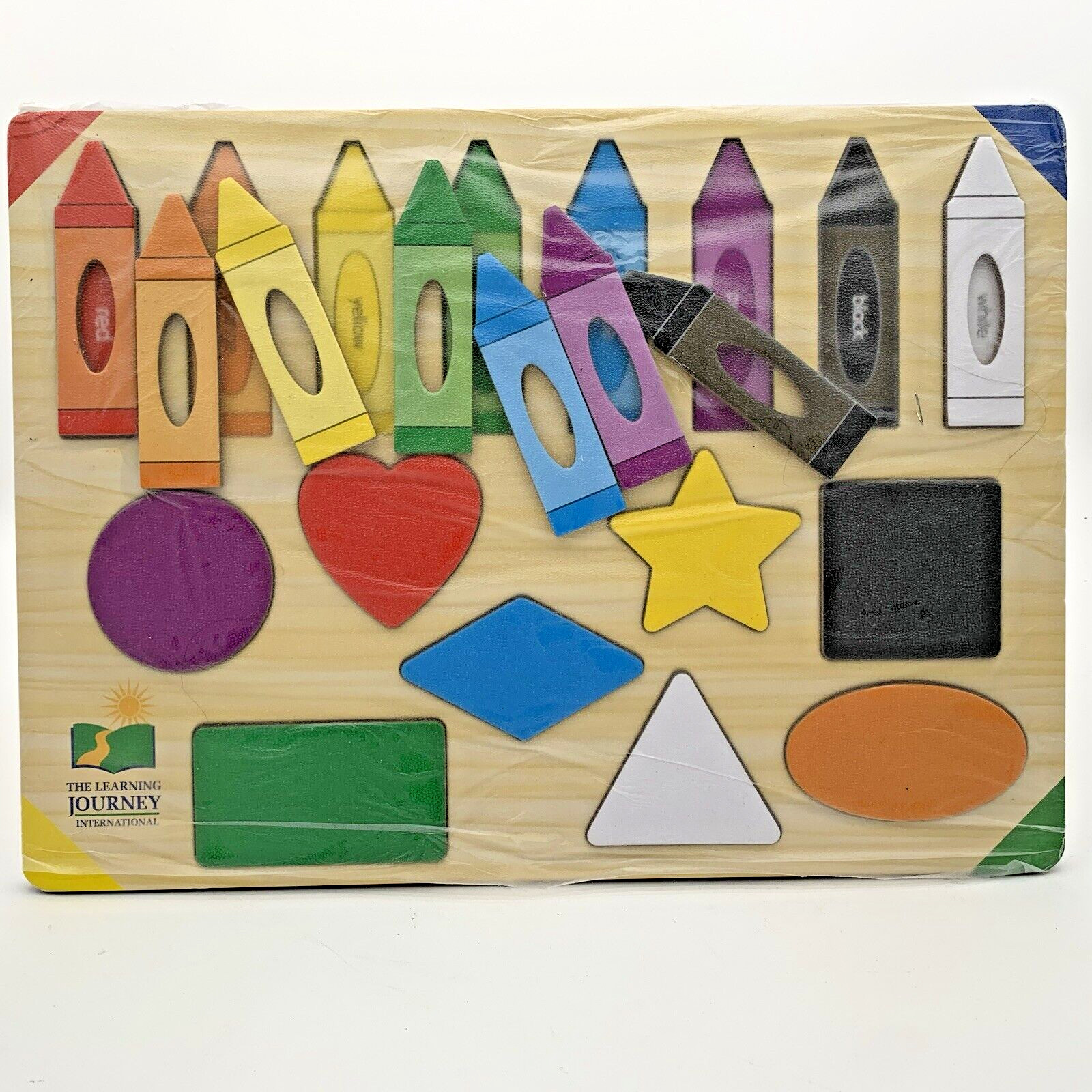 The Learning Journey Lift & Learn Puzzle – Colors & Shapes: 16 Pcs