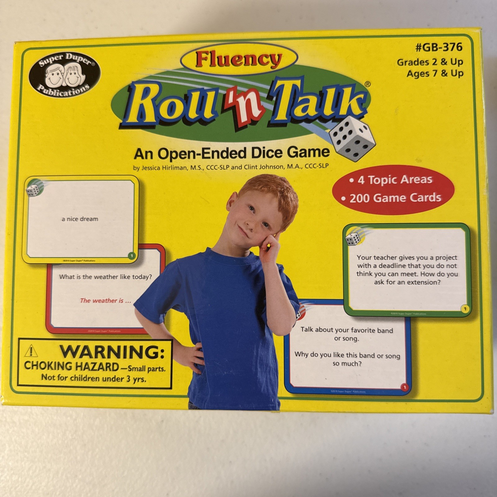 Fluency Roll ‘n Talk-An Open Ended Dice Game