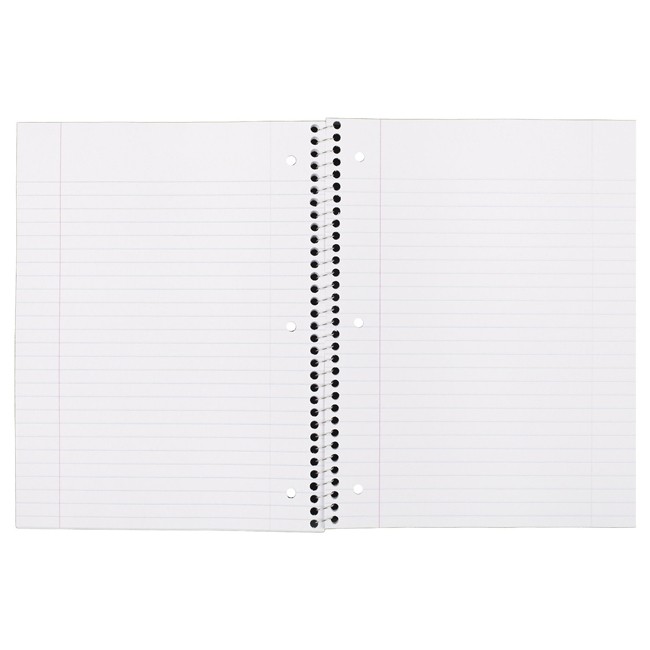 Mead Spiral 1-Subject Wide-Ruled Notebook, 1 Notebook, Black