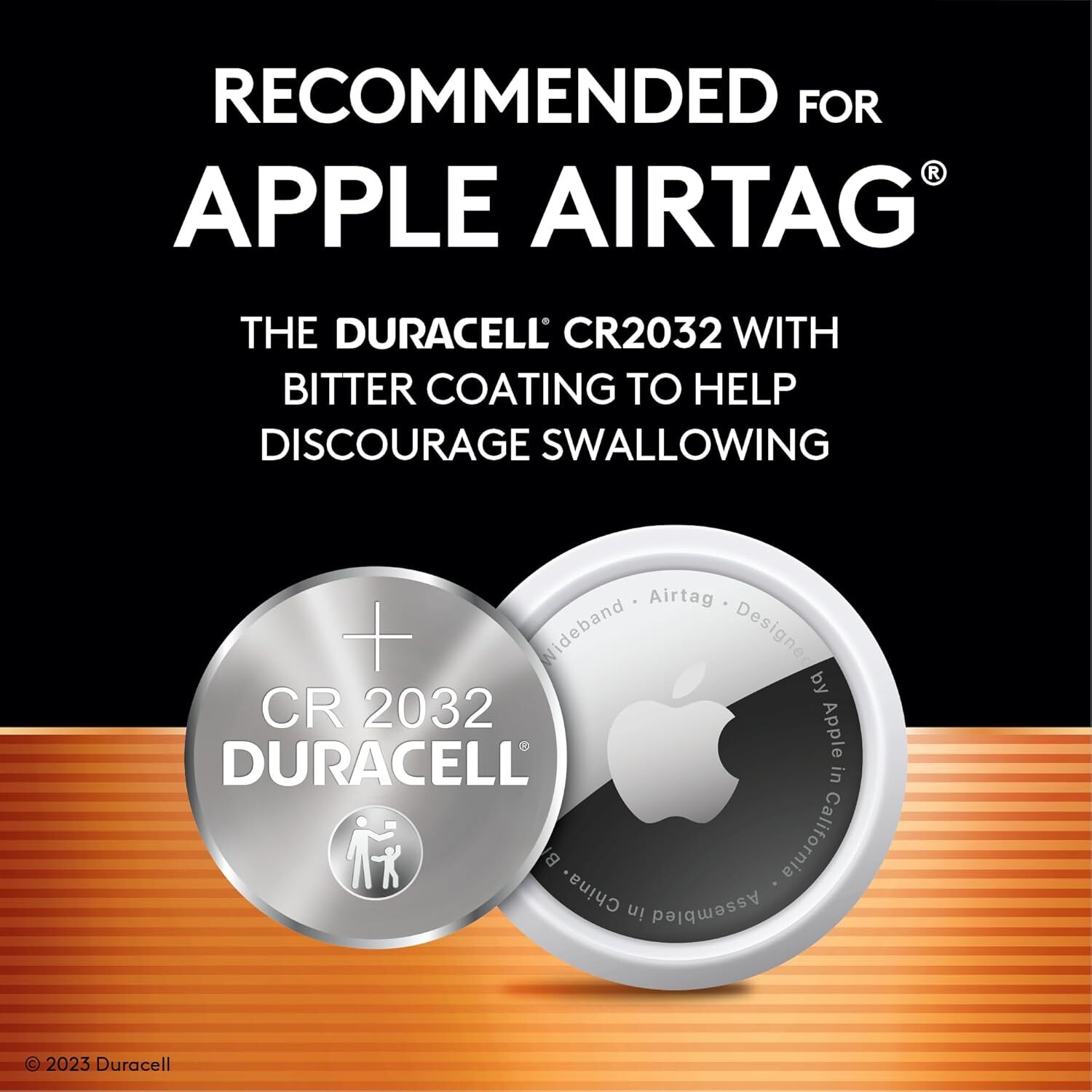 Duracell 2032 Lithium Battery. 4 Count Pack. Child Safety Features. Compatible