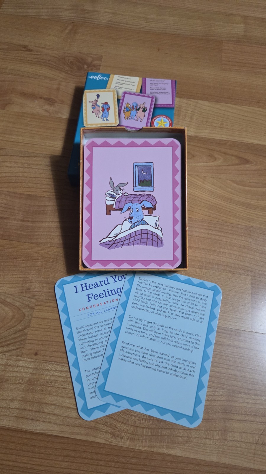 Eeboo Emotional & Social Literacy Conversation Cards For Kids Illustrated