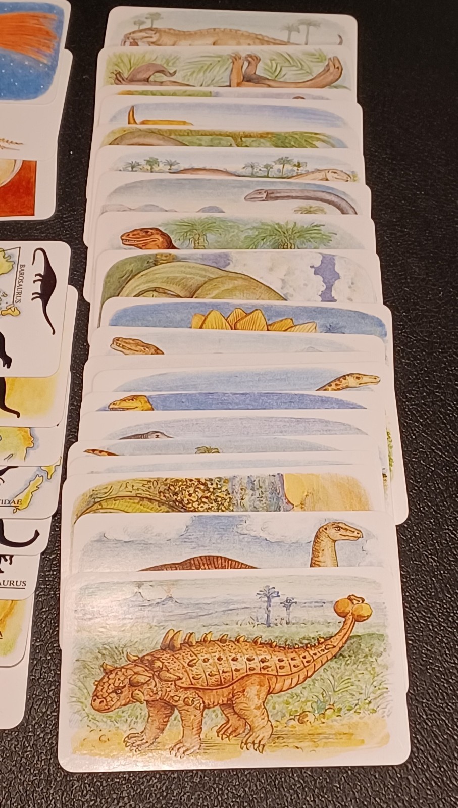 2 Sets / Vtg 60+ DINOSAURS Flash Cards Identification Cards Learning Teaching -Z