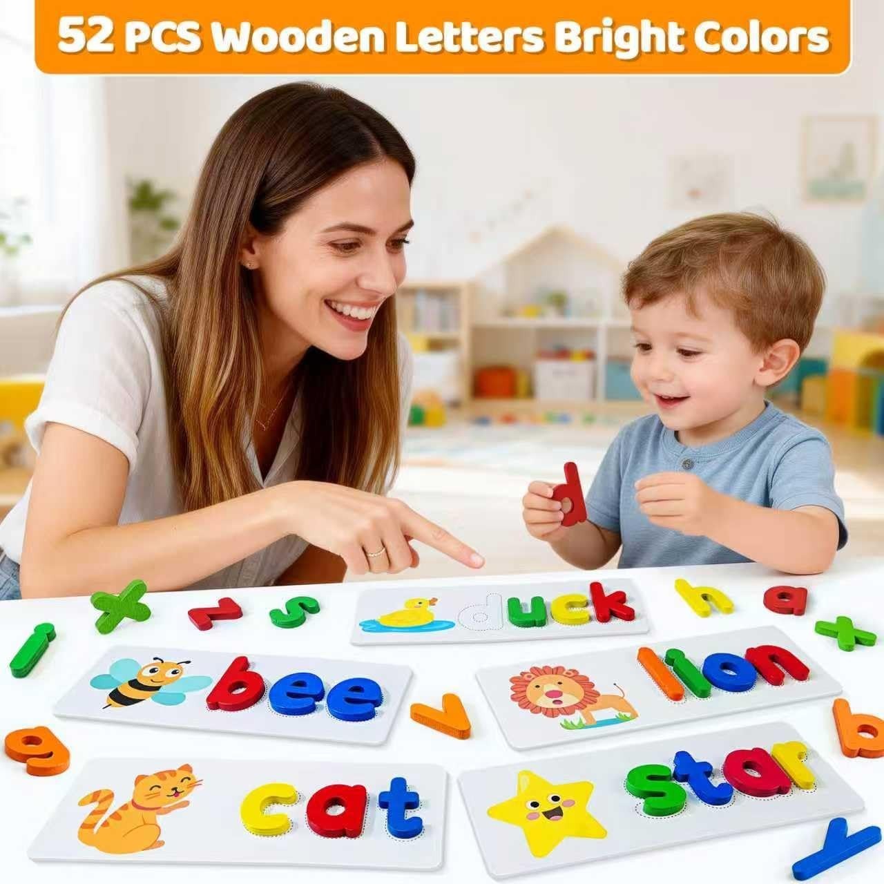 BEESTECH Alphabet ABC Learning Educational Toys for 3 4 5 Years Old Boys Girls