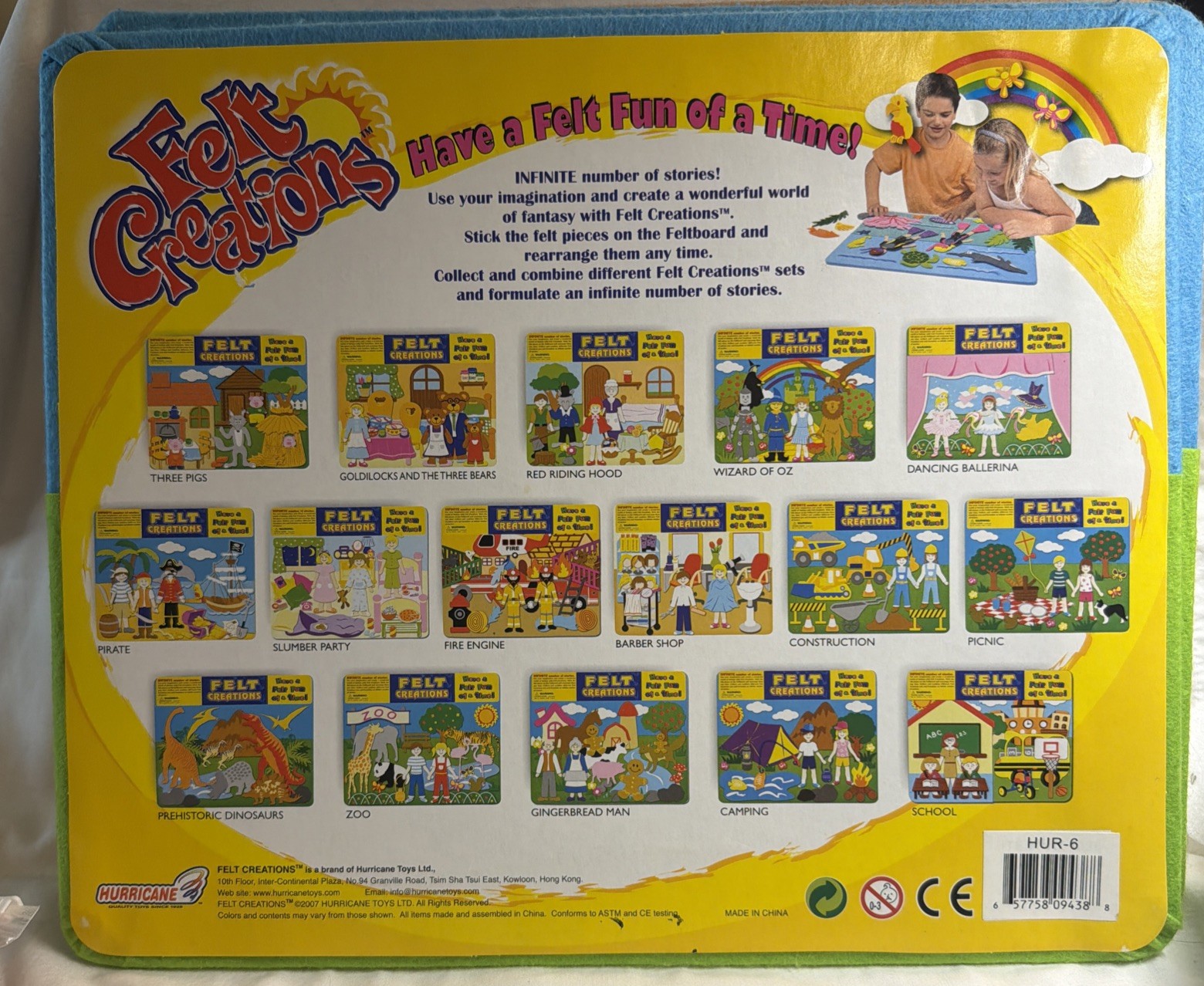 Felt Creations Hurricane Toys THREE PIGS Storyboard 43 Pieces