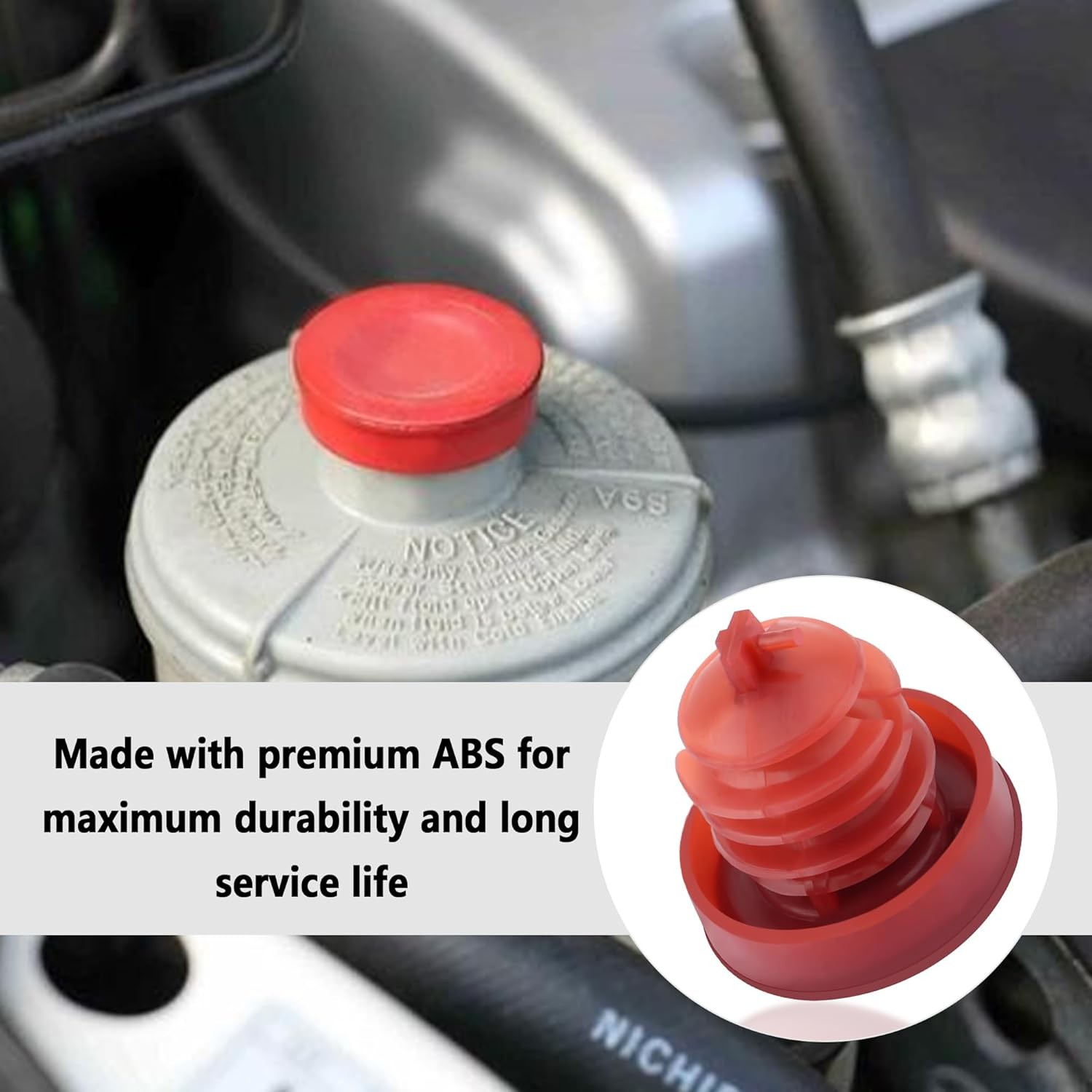 Power Steering Reservoir Cap 2Pc Honda Acura Replacement