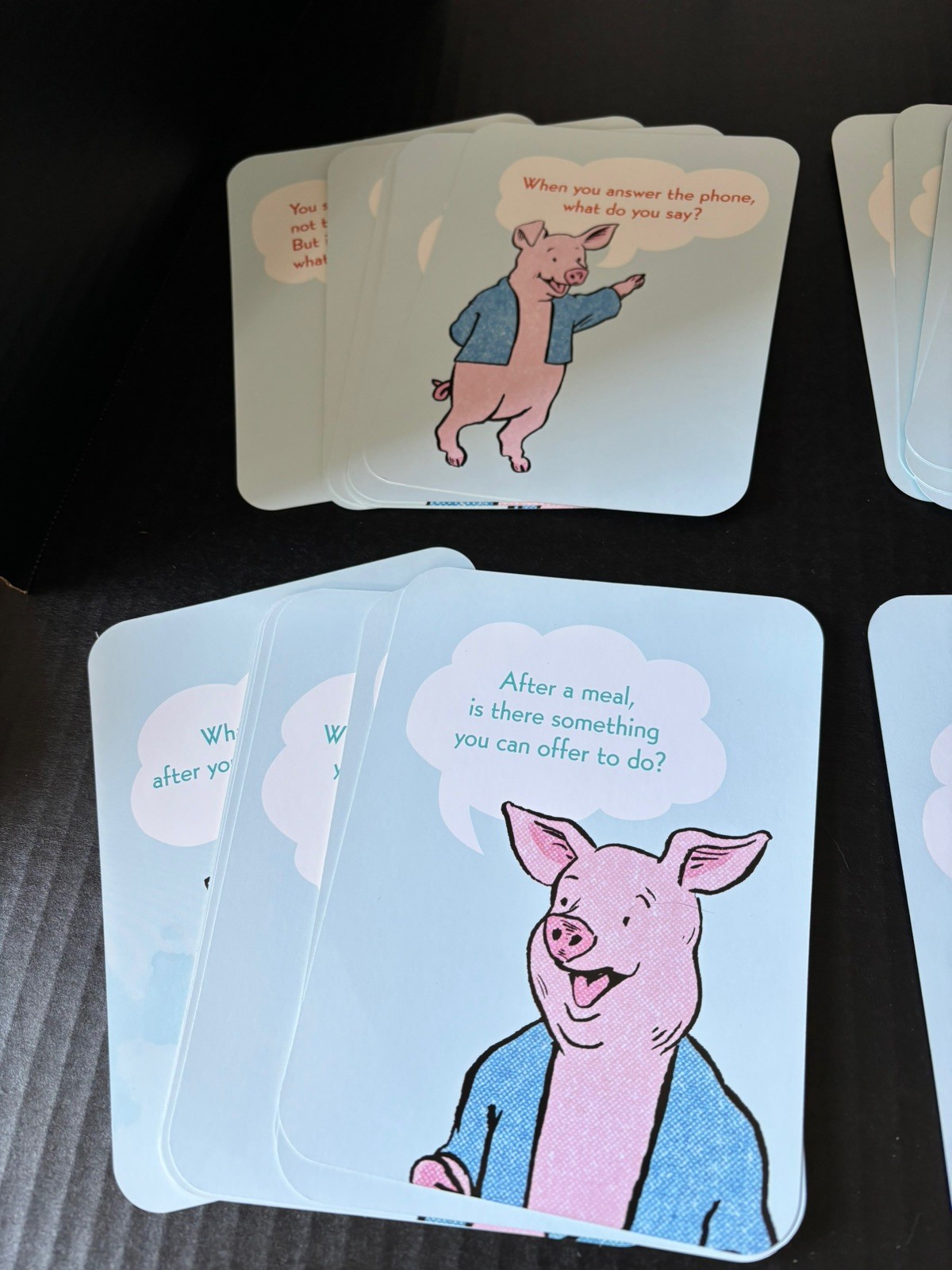 EEBOO GOOD MANNERS CONVERSATION CARDS-COMPLETE