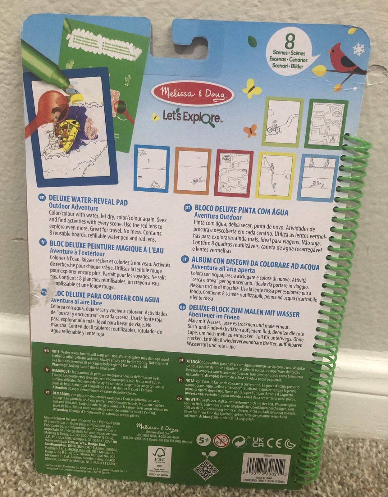 Melissa And Doug Lets Explore Water Wow Outdoor Adventure Reusable Activity Pad