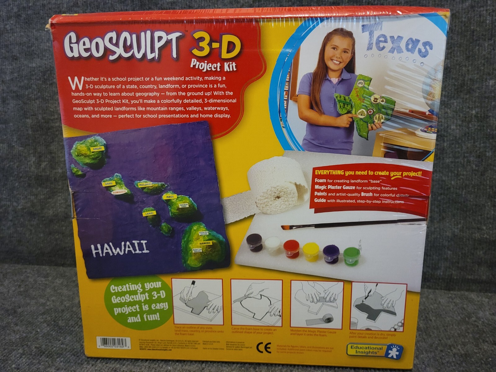 GeoSculpt 3-D Project Kit Create a state, country, or any landform!
