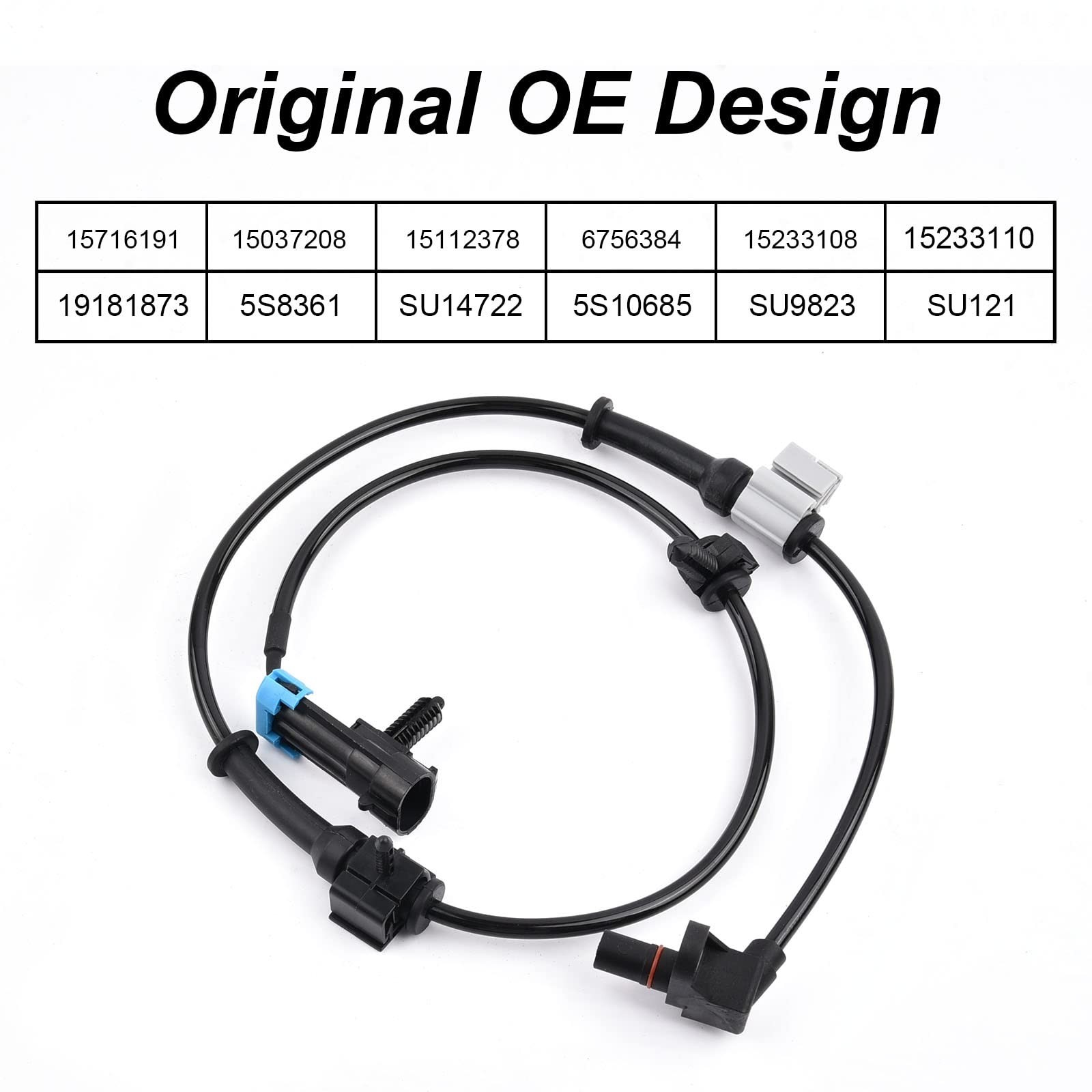 SPEEDWOW 15037208 2pcs ABS Wheel Speed Sensor Front Left Right for Chevy Silv…