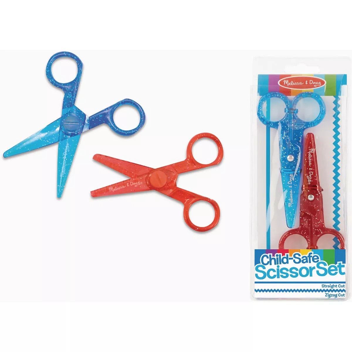 Melissa & Doug Child-Scissors Straight And Zigzag Cut Styles Will Not Cut Hair