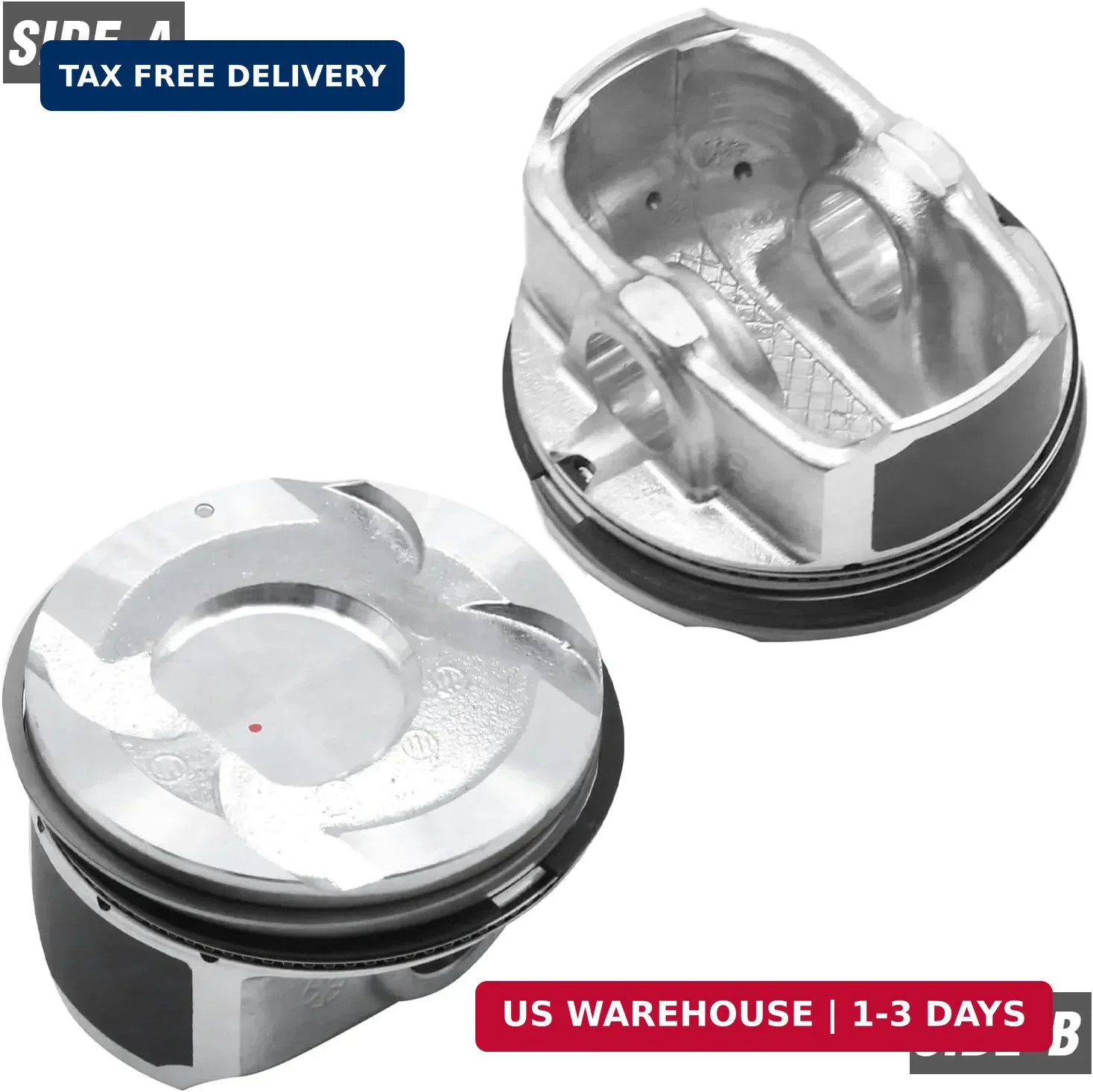 Set of 4 Engine Piston with Pin and Rings for Hyundai Accent 1.6L