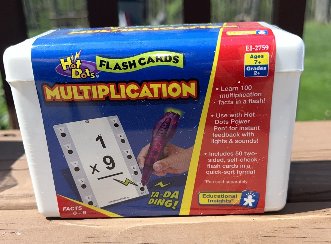 5 Hot Dots Flash Cards Math, Telling Time, States Educational Insights NO STYLUS