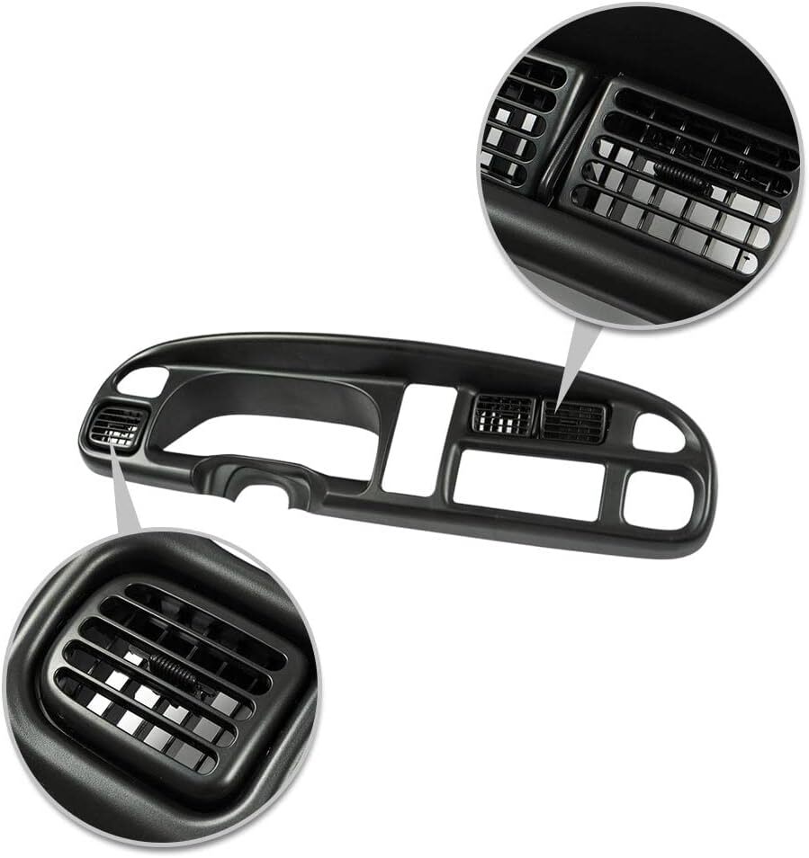 PIT66 Dash Board Bezel Cover Compatible with 1998 1999 2000 2001 2002 Dodge Ram