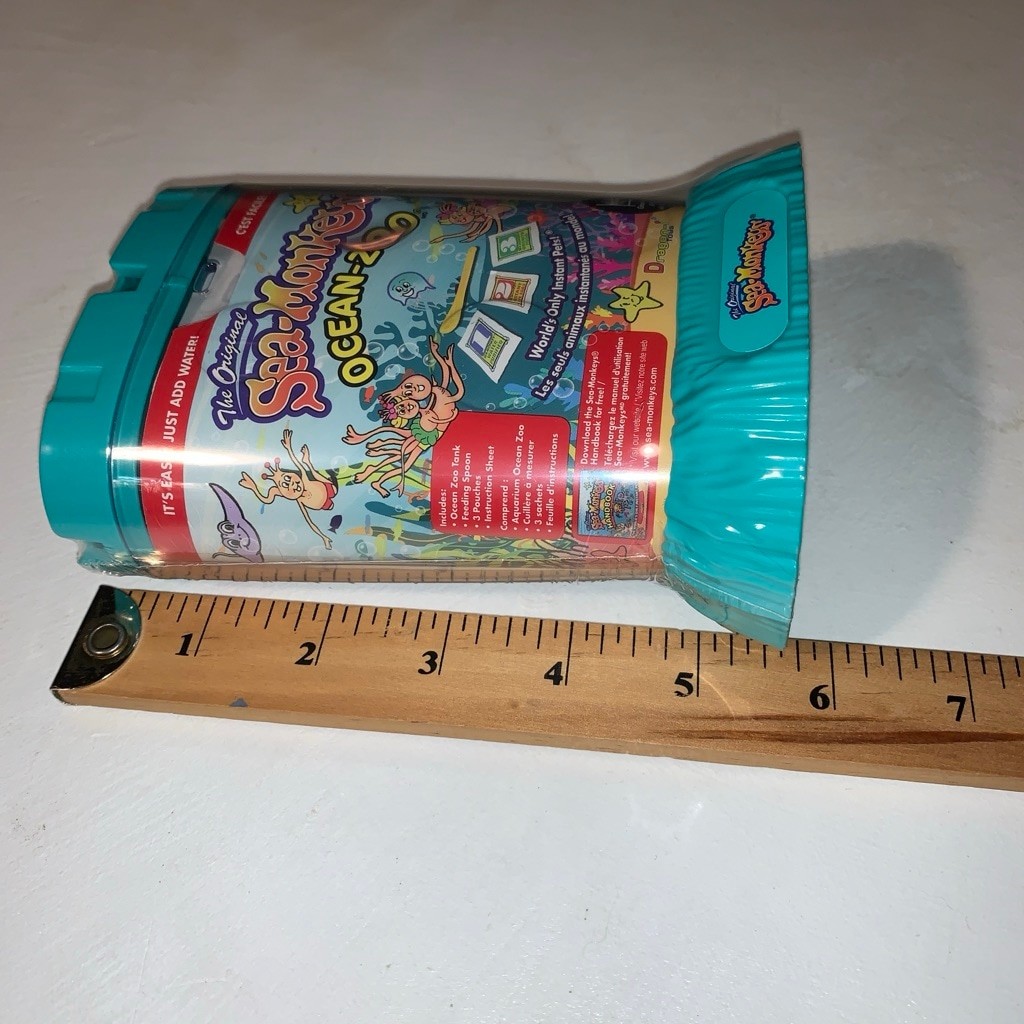 Unisex Sea-Monkeys Ocean Zoo Learning Toy Teal Blue One Size