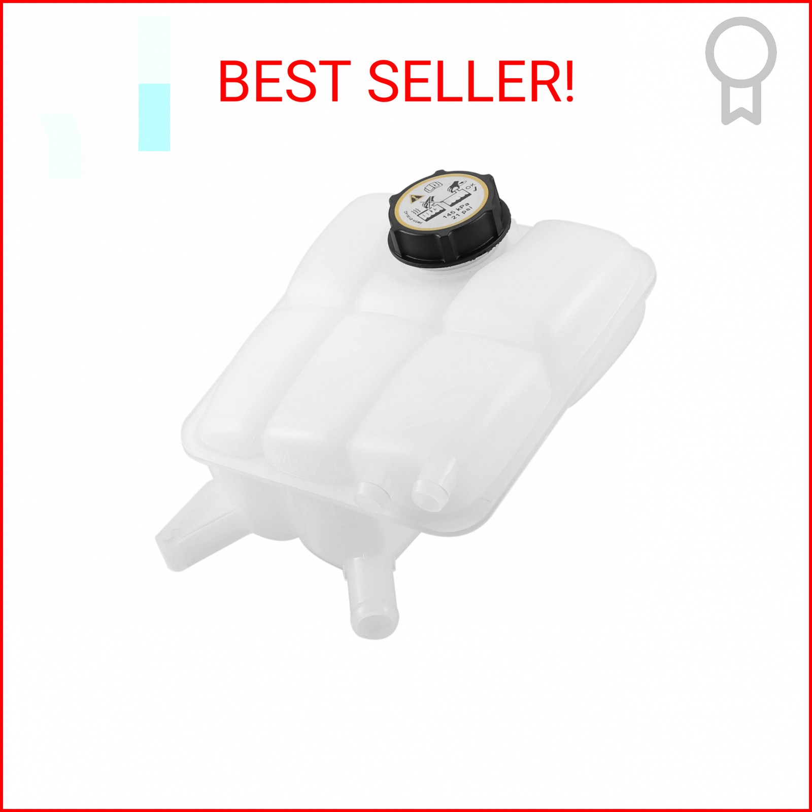 X AUTOHAUX 1 Set Coolant Fluid Overflow Bottle Tank Reservoir with Cap for Ford