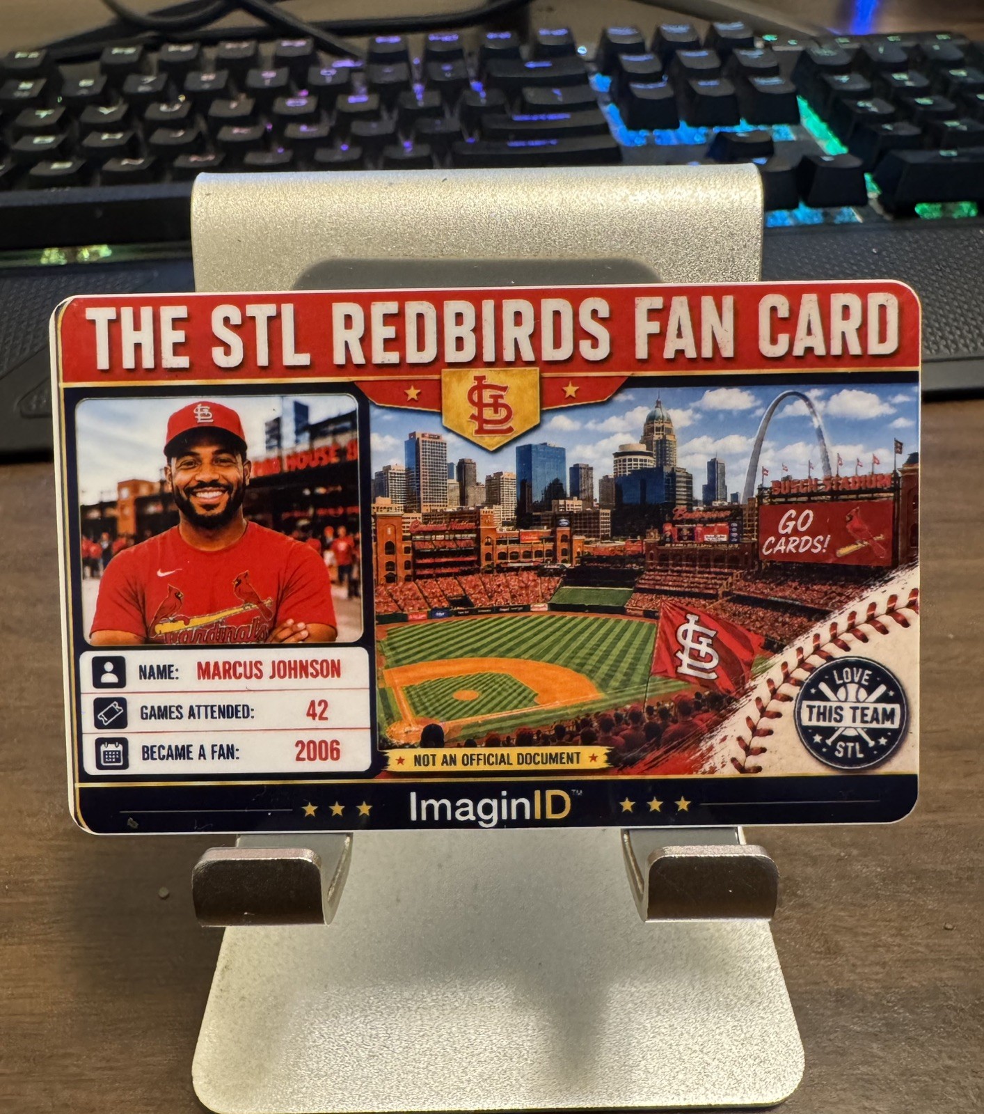 Custom Fan Card Novelty PVC Card – Personalized Wallet Size Keepsake