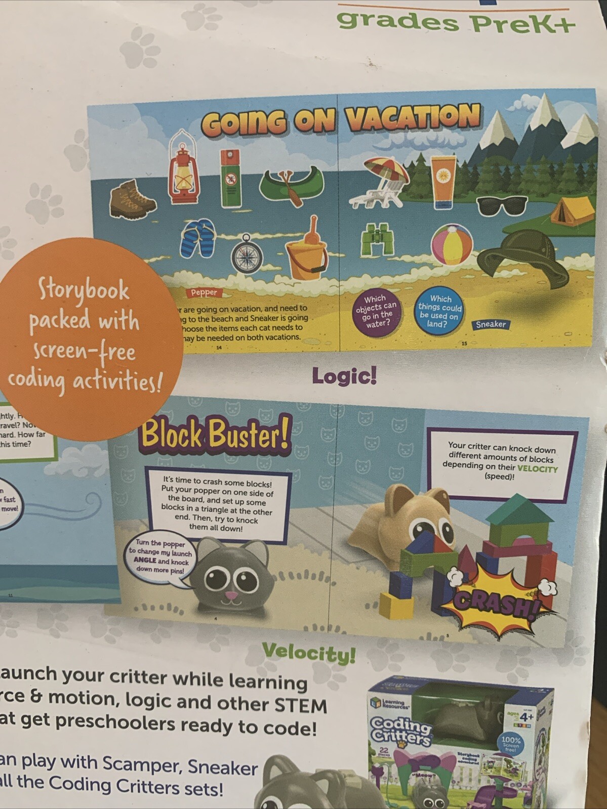 Learning Resources Coding Critters Pet Poppers Pepper the Cat (LER 3095) LER3095