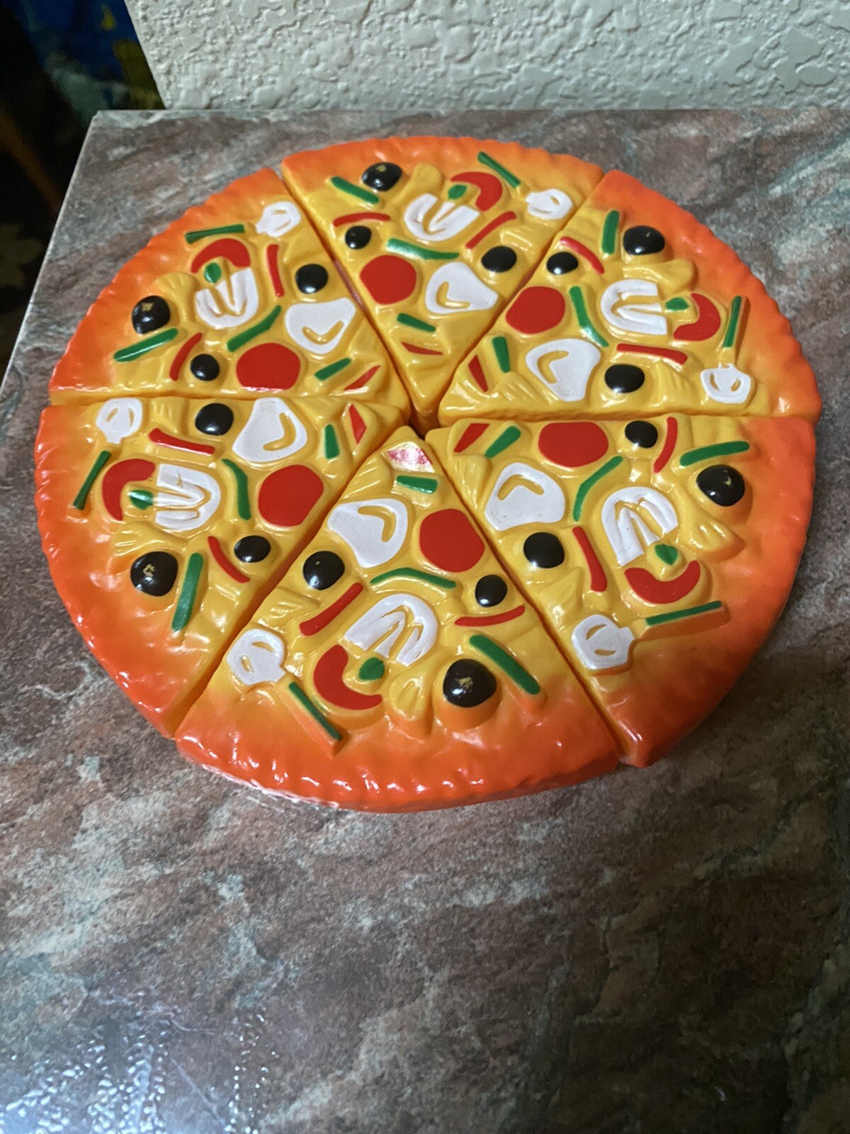 Interactive Pizza Pretend Play Toy with Smooth Surface Food Cutting Set