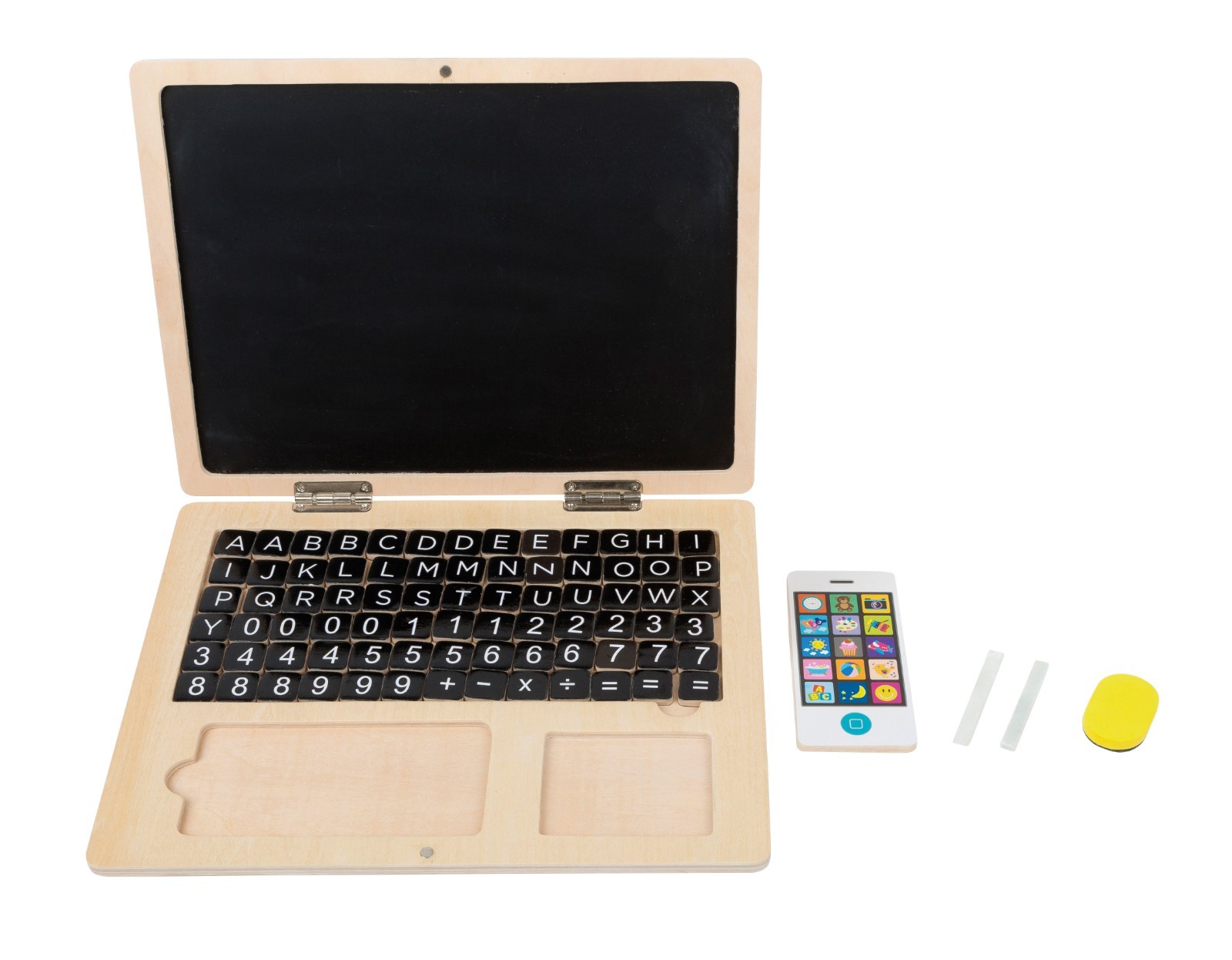 Small Foot Wooden Laptop with Magnet Board 11.8″ x 8.7″ x 0.6″