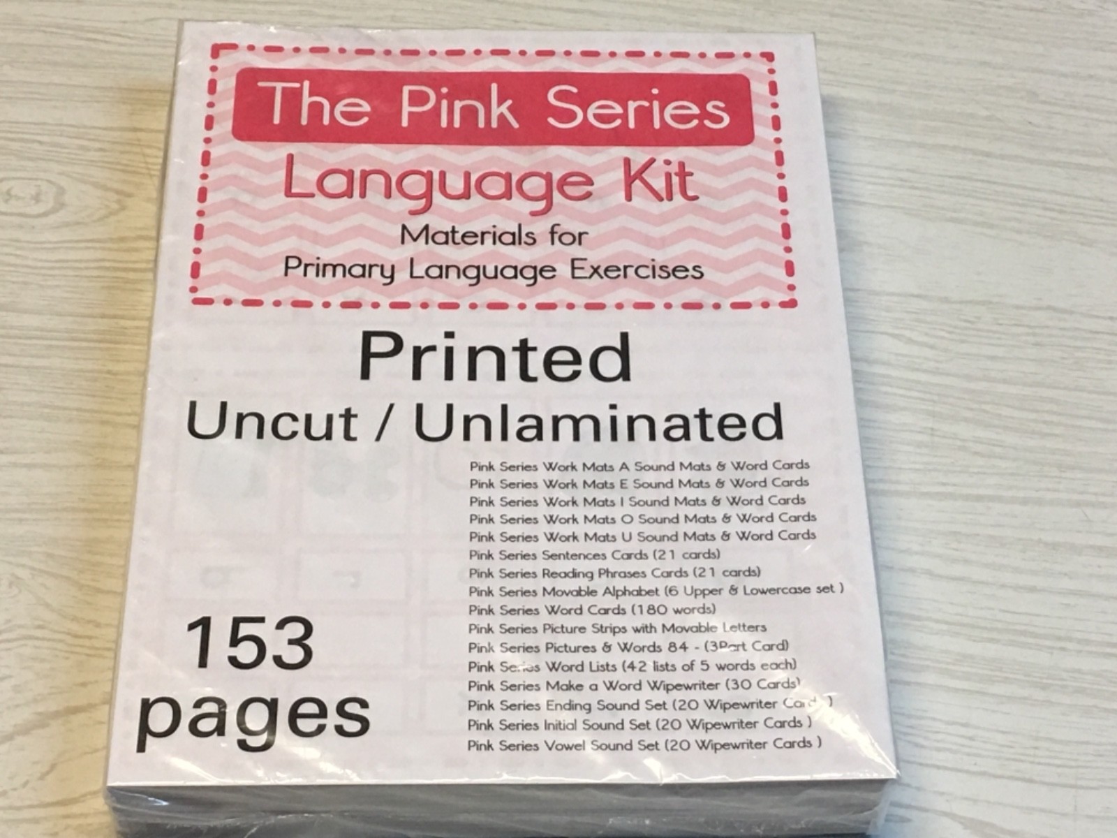 The Pink, Blue & Green Series – all 3 Language Kits Montessori (PRINTED) 500 pgs