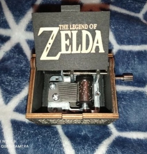 Zelda Vintage Antique Music Box With Crank Melody From The Video Game