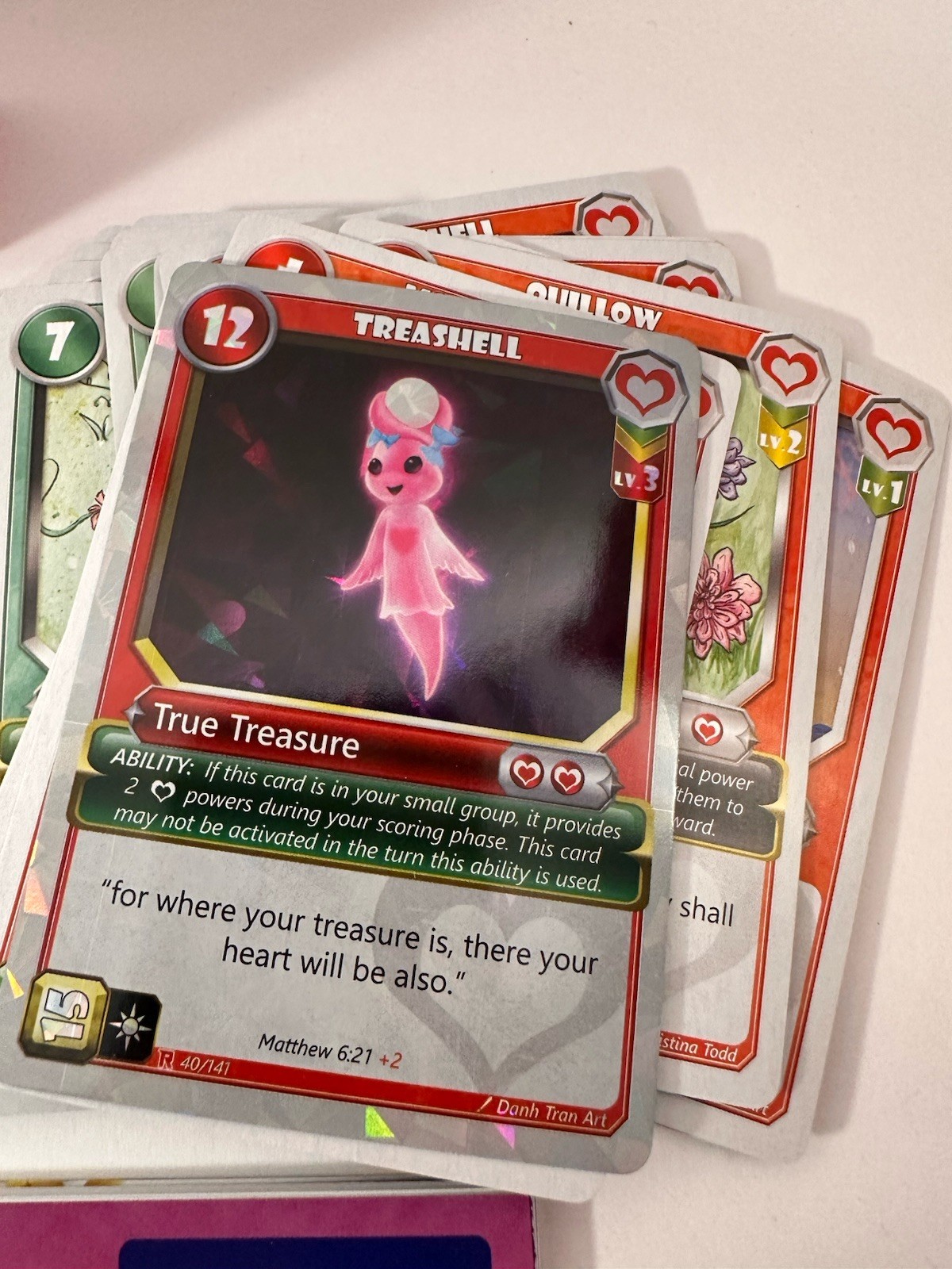 Animo Red Letter Day Treashell Strategy 54 Card Deck With Extra Cards Used