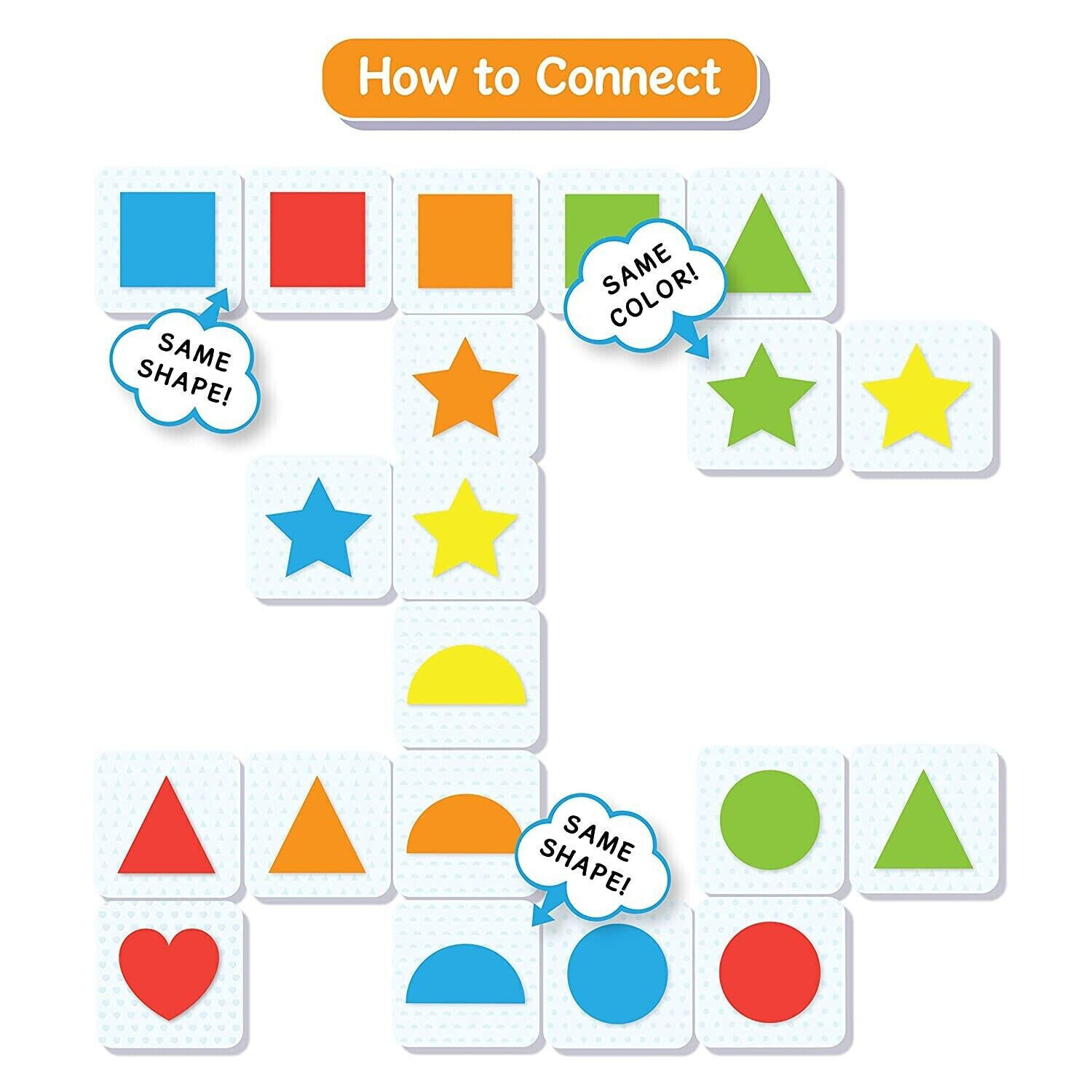 Skillmatics Educational Game : Connectors Shapes & Colors | Gifts for Ages 3-6